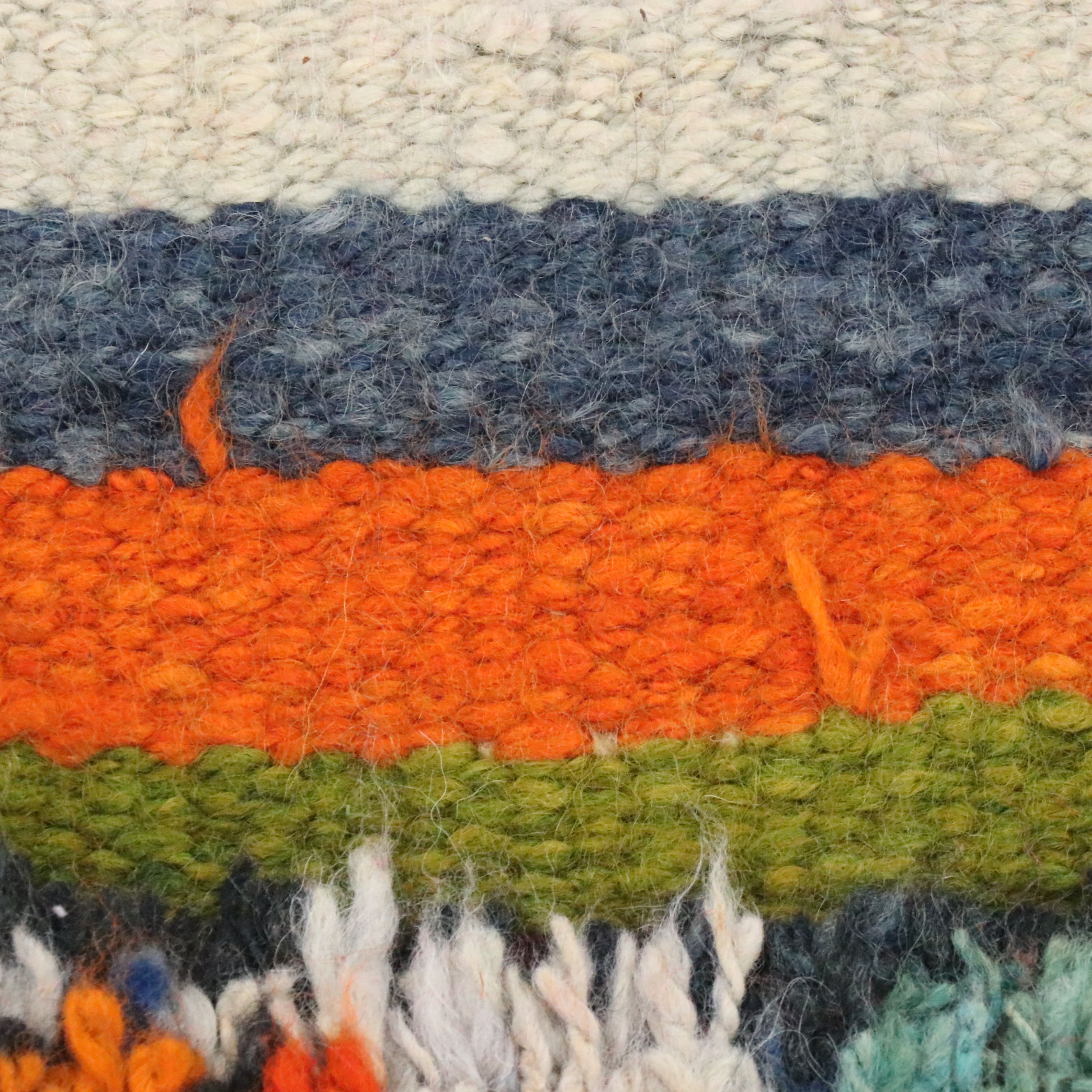 2'11 x 10'11 Hand-Knotted Moroccan Berber Carpet Runner