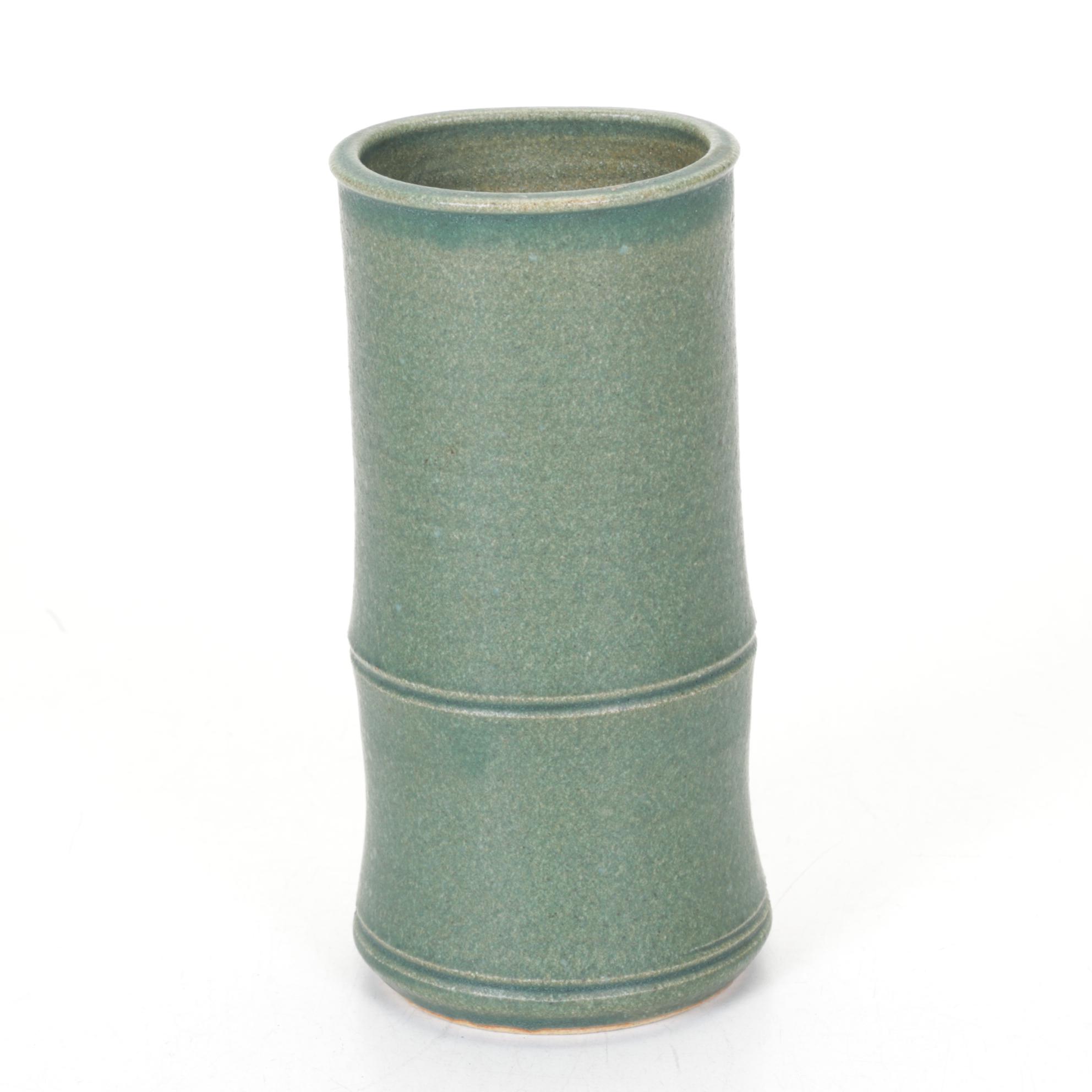 Nichibei Pottery Bamboo & Lawrence Blazey Ceramic Vases