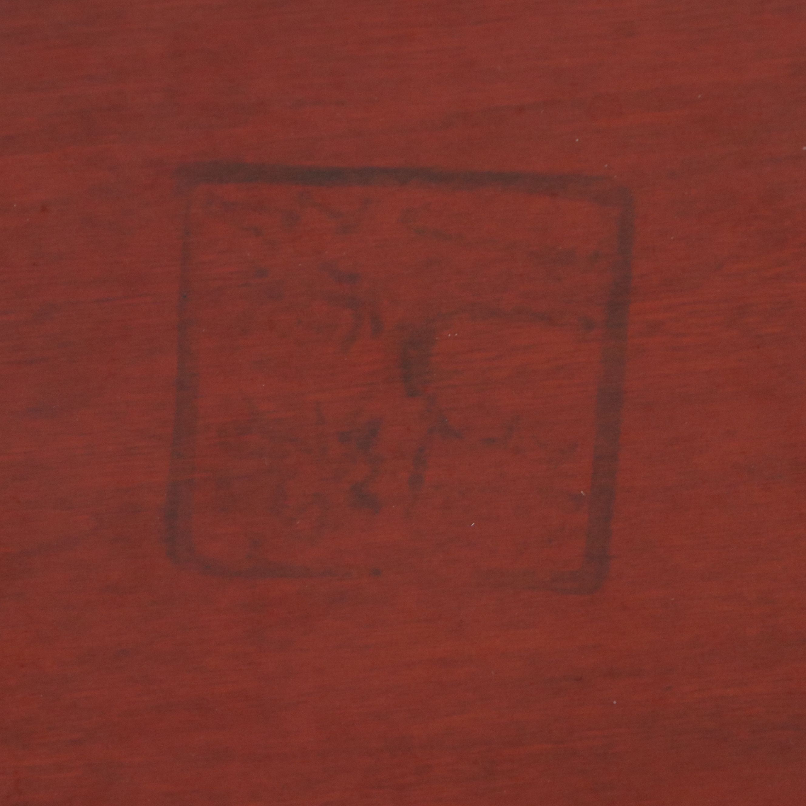 Redware Ginger Jar & Bowl, Wooden Tray, Wax Seal Hand-Painted Wood Bowl