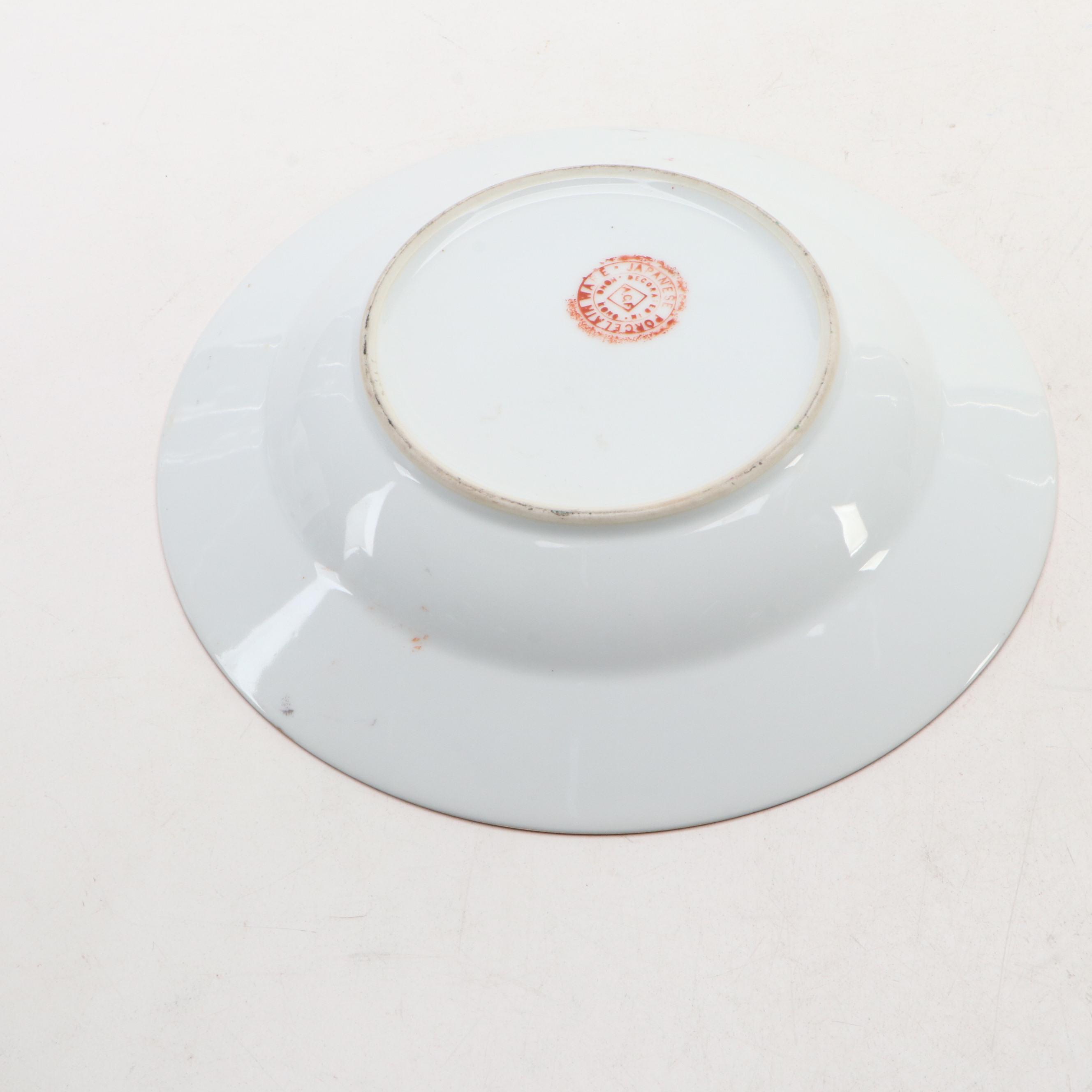 Japanese A.C.F. Hand-Painted Porcelain Ware Canton Style Bowl