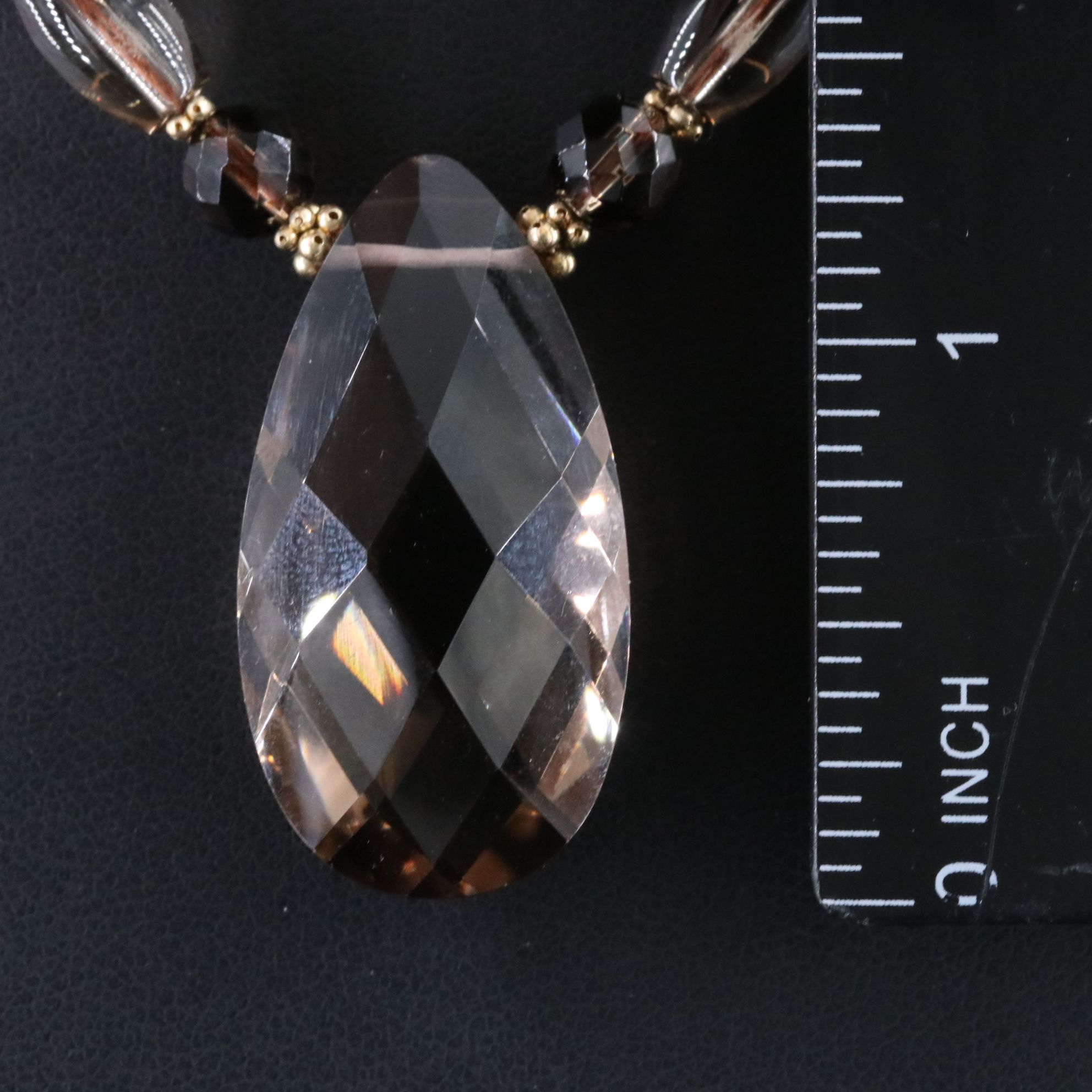 14K Smoky Quartz Necklaces