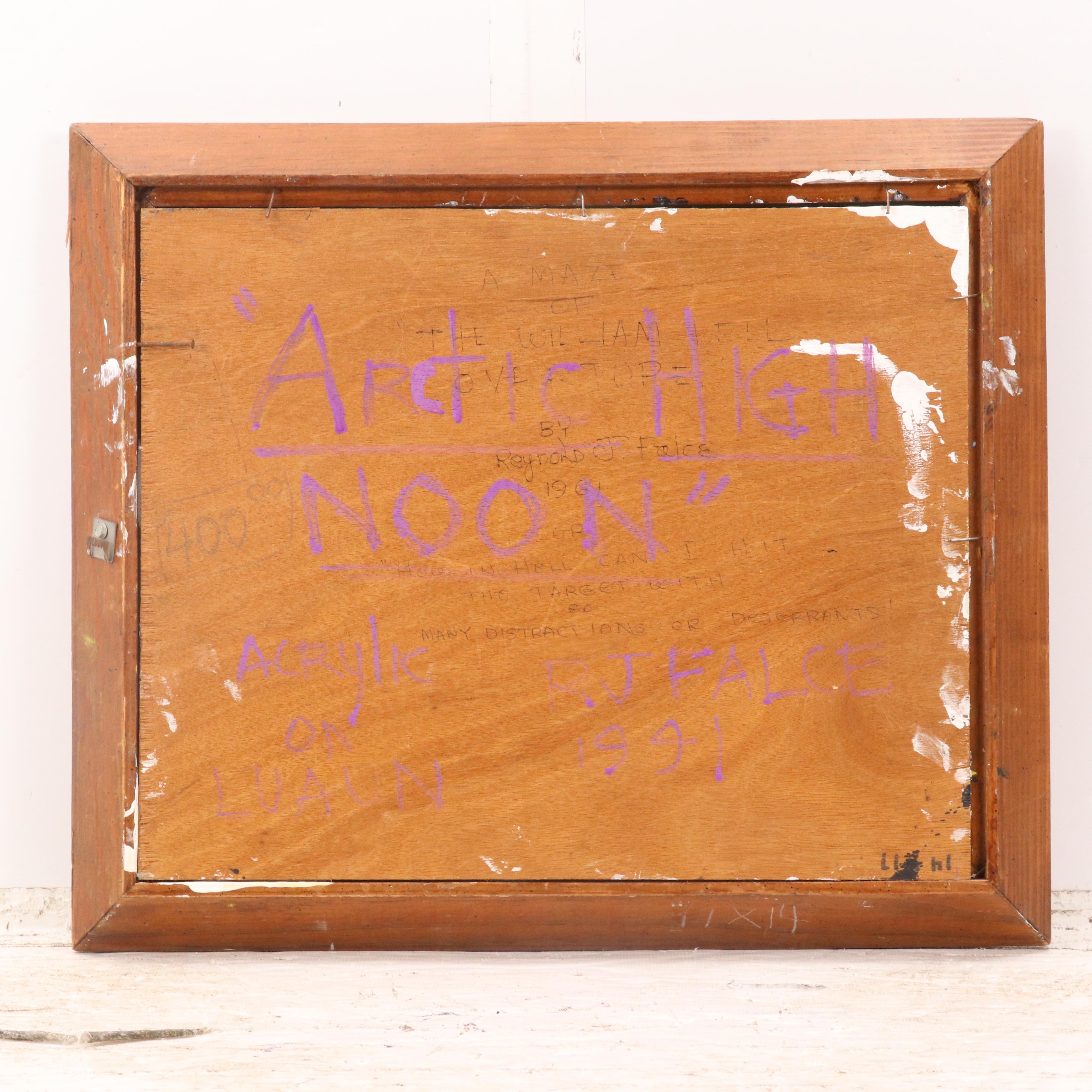 Reynold J. Falce Acrylic Painting "Arctic High Noon," 1991