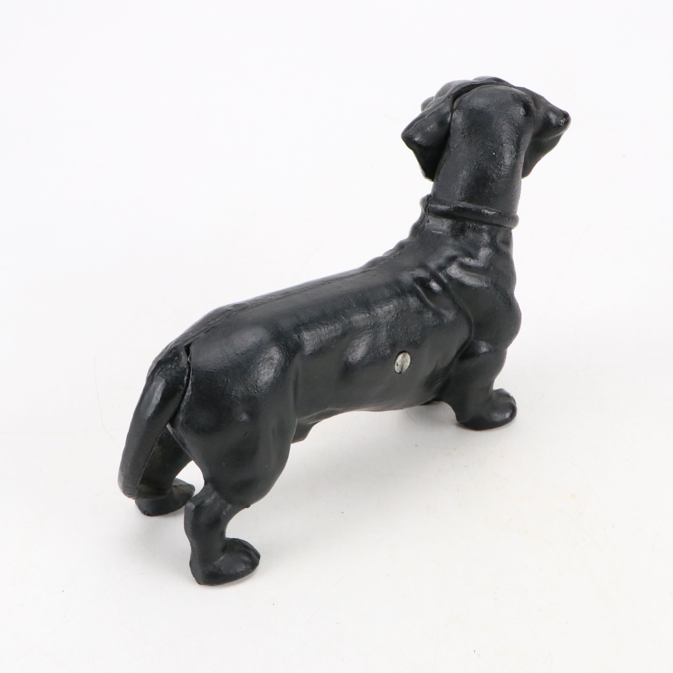Cast Iron Dachshund Dog Coin Bank