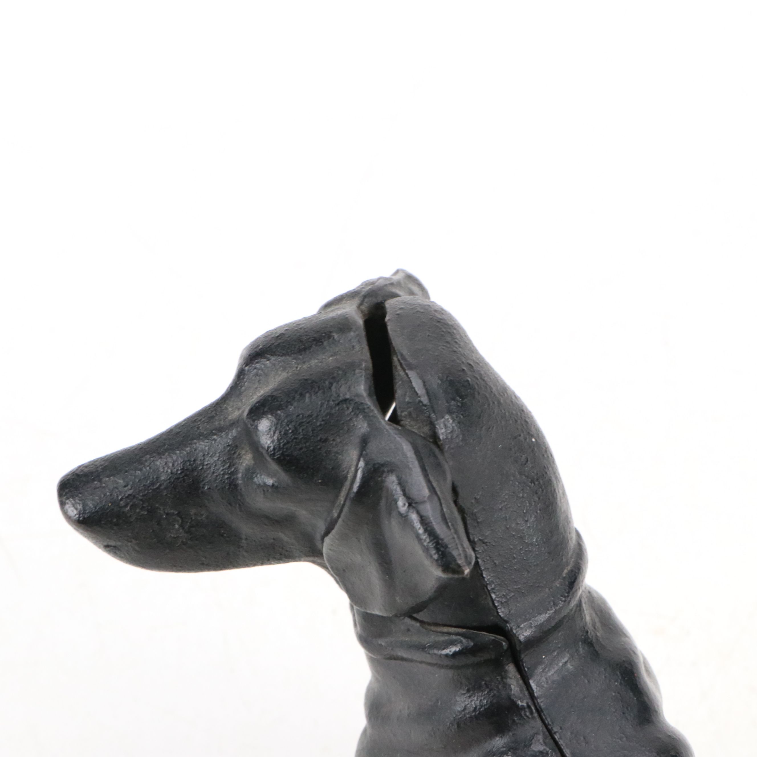 Cast Iron Dachshund Dog Coin Bank