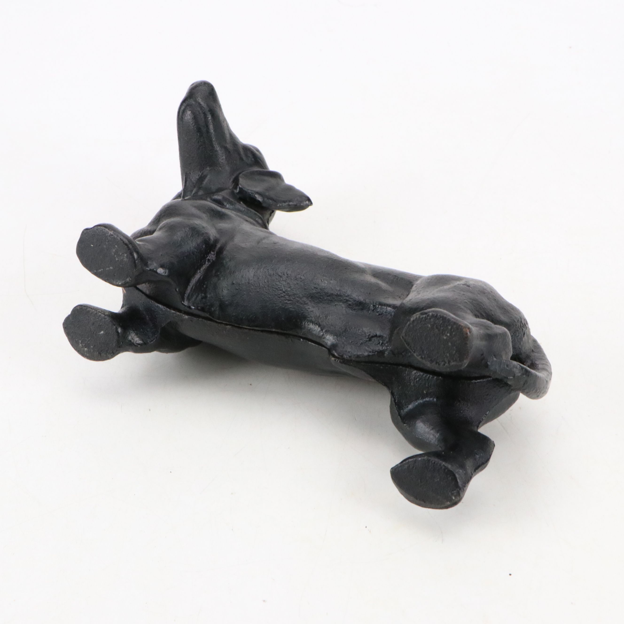 Cast Iron Dachshund Dog Coin Bank