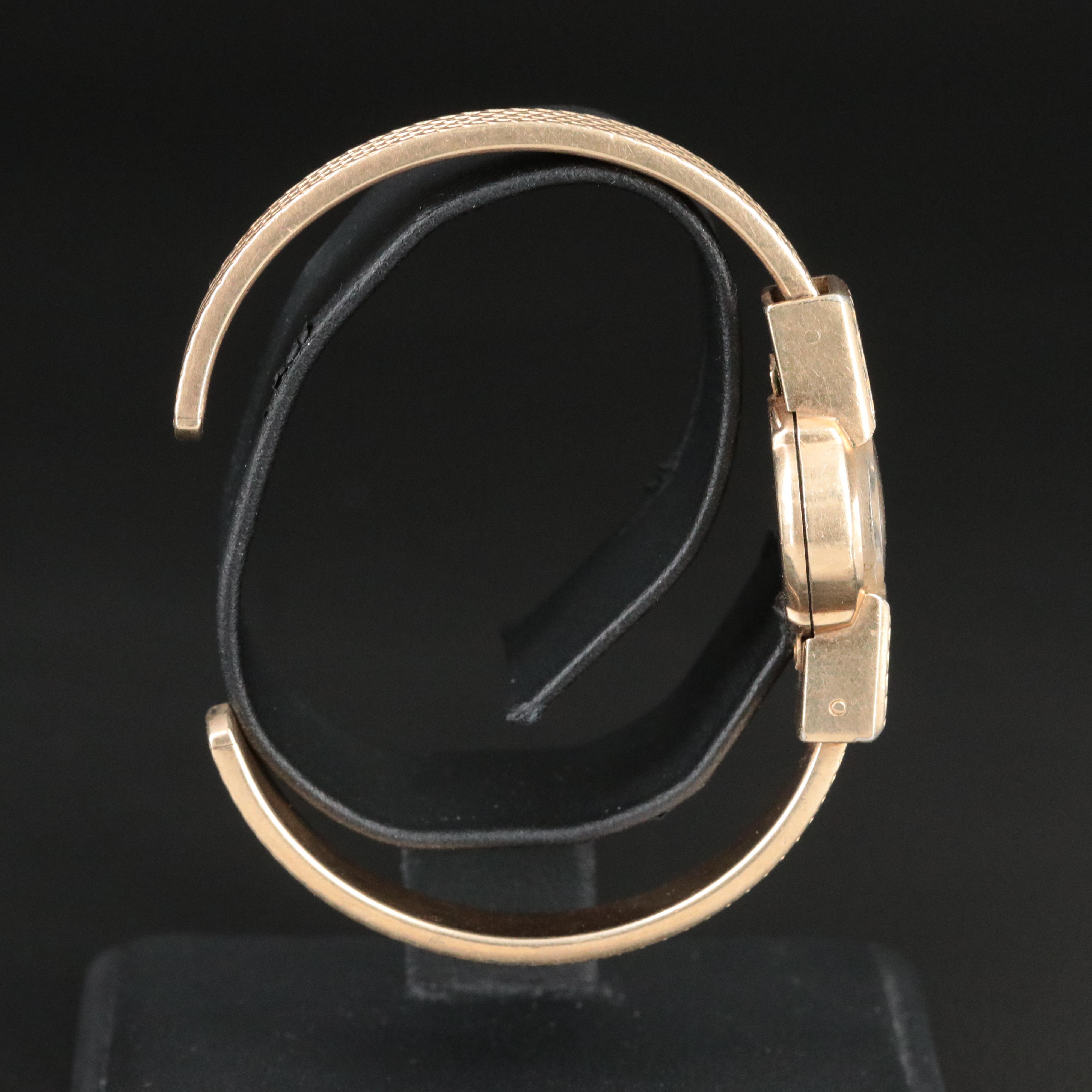 Wittnauer Gold Filled Bangle Style Band Stem Wind Watch