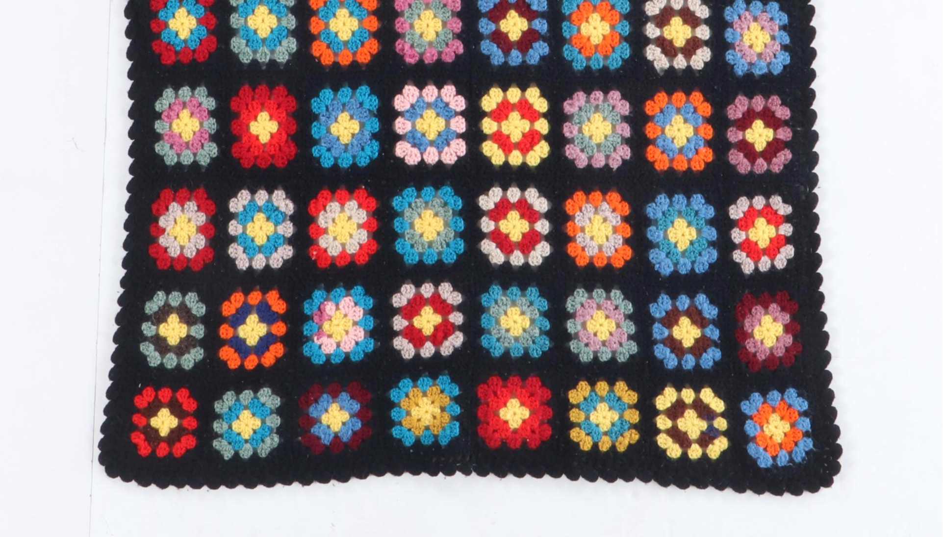 Handmade Granny Square Crochet Blanket