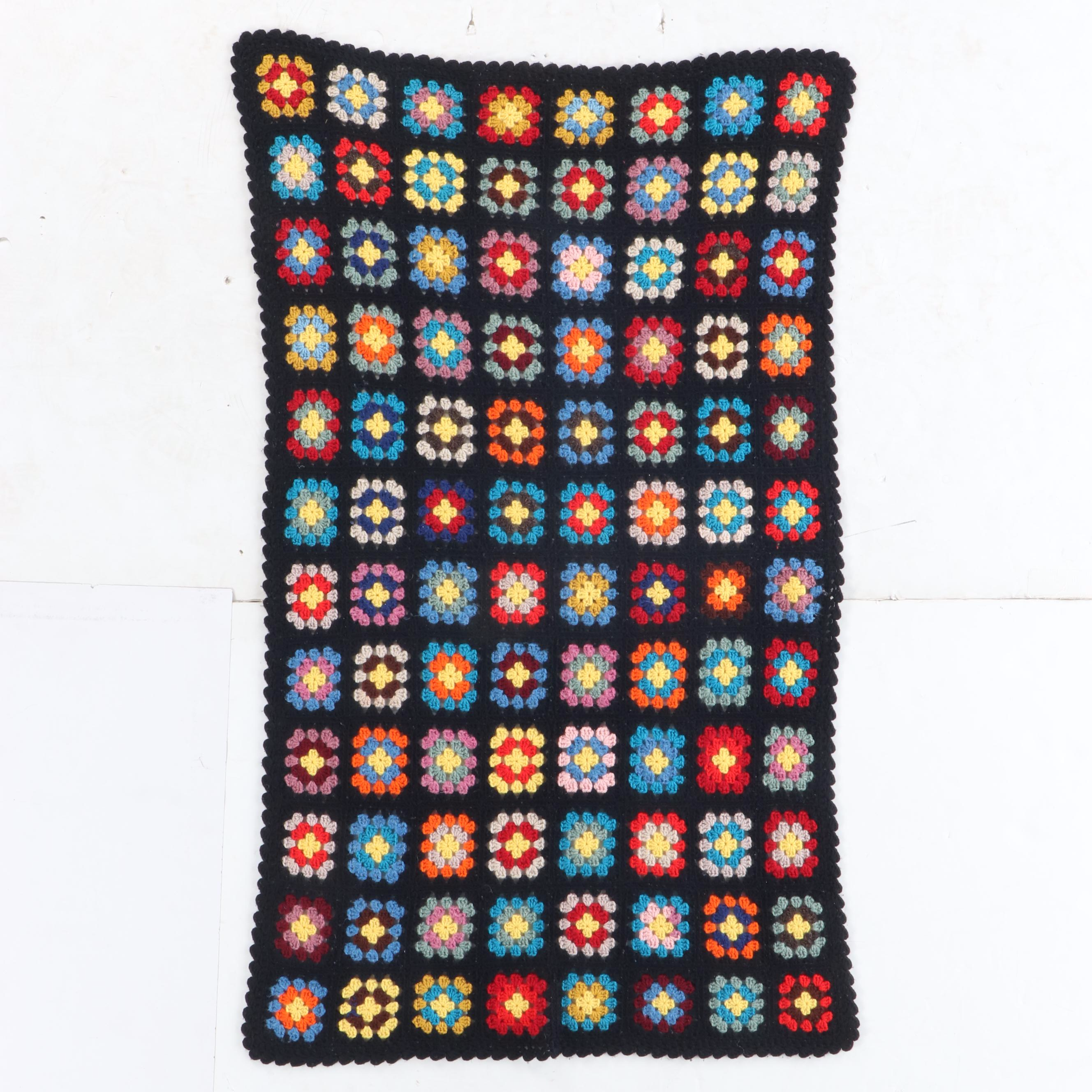 Handmade Granny Square Crochet Blanket