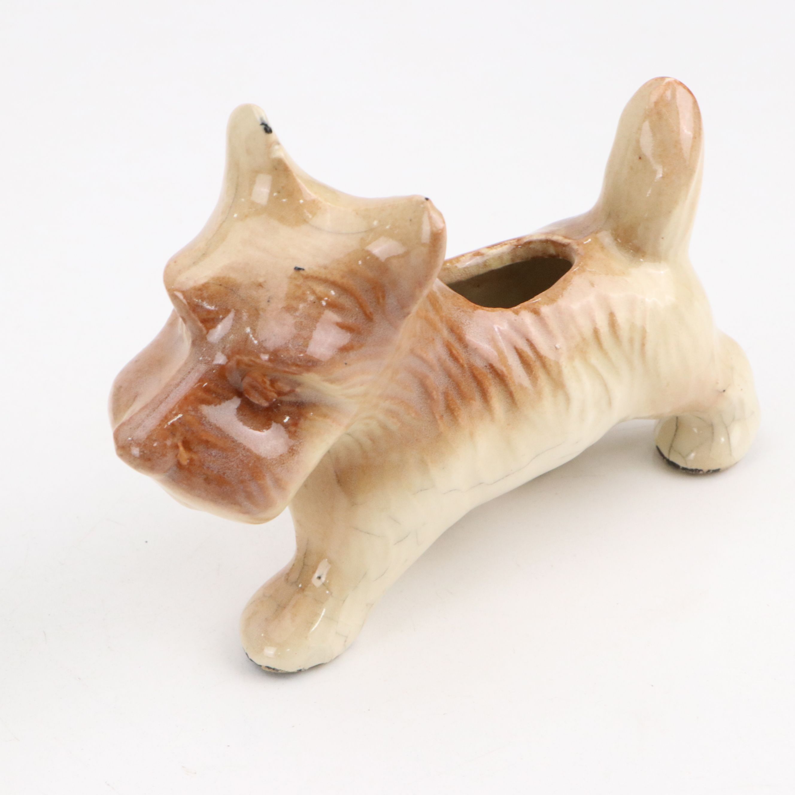 Scottie Dog Ceramic Planters, Mid to Late 20th Century