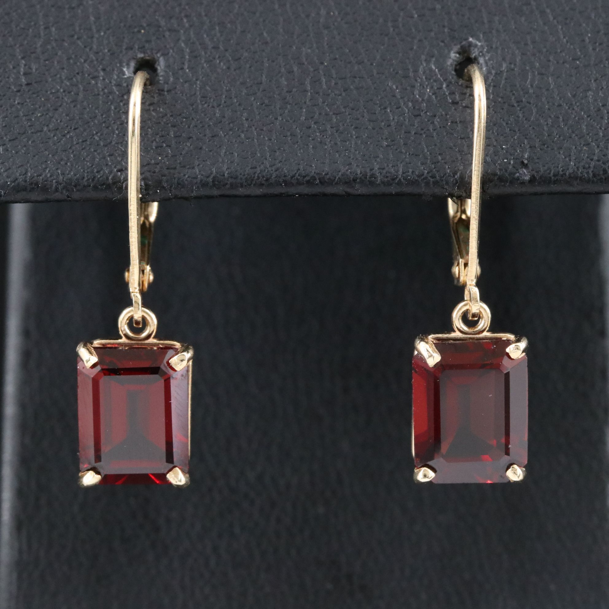 14K Garnet Earrings