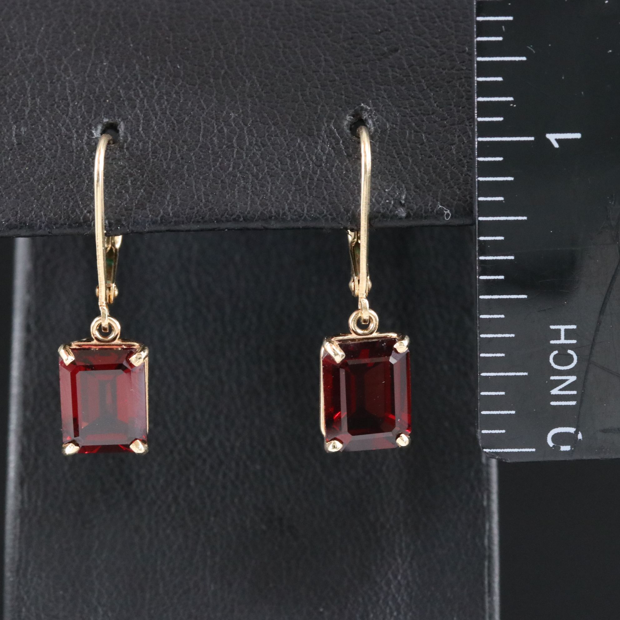 14K Garnet Earrings