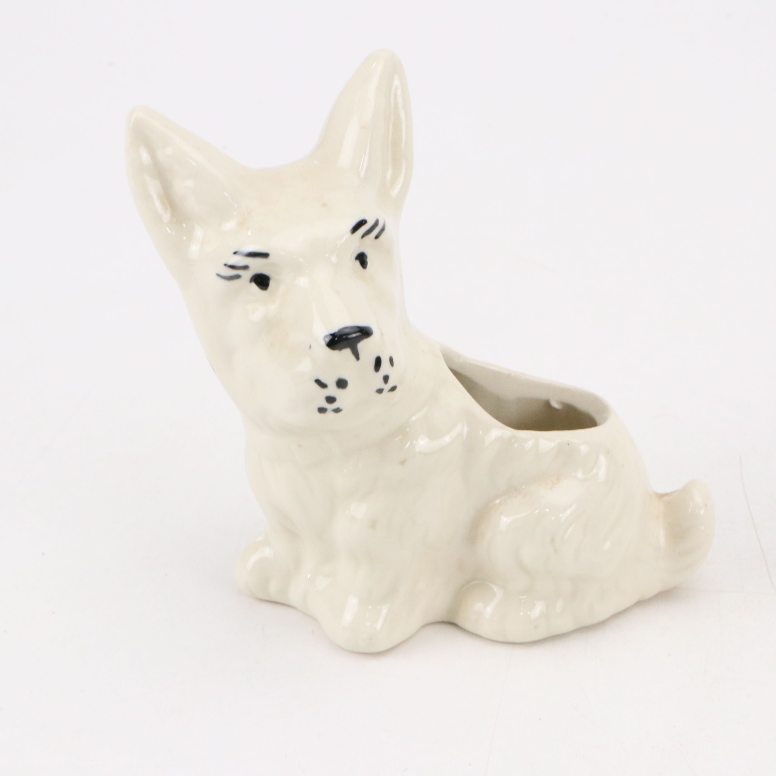 Scottie Dog Ceramic Planters, Mid to Late 20th Century