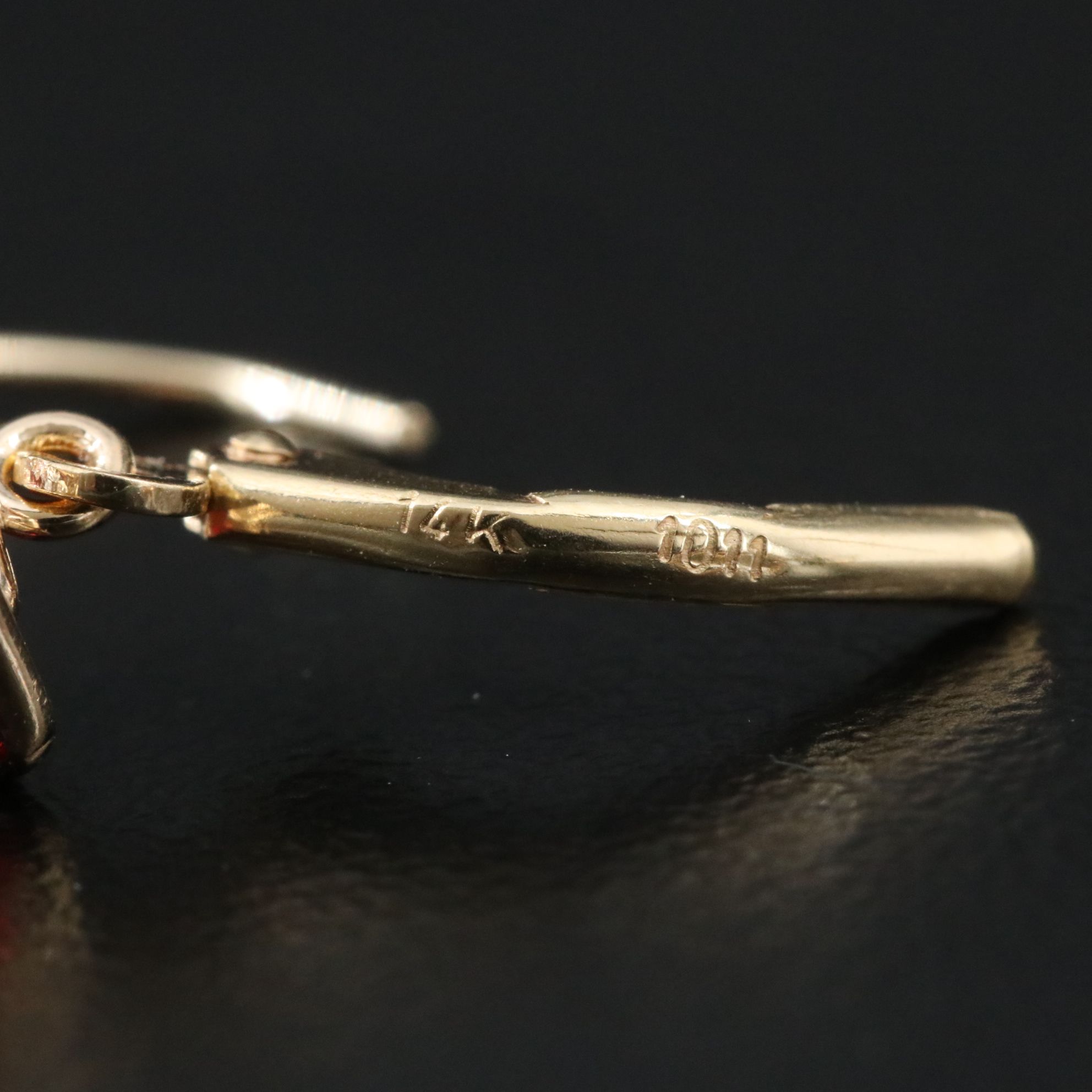 14K Garnet Earrings