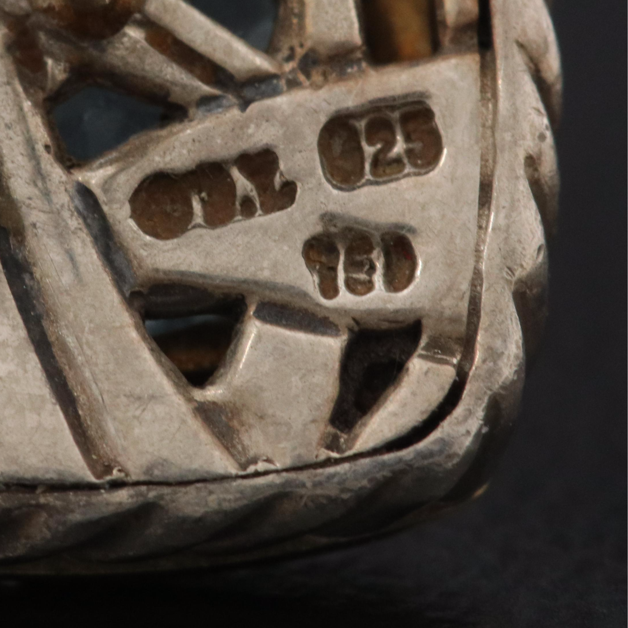 David Yurman Albion Sterling, 18K and Blue Topaz Stud Earrings