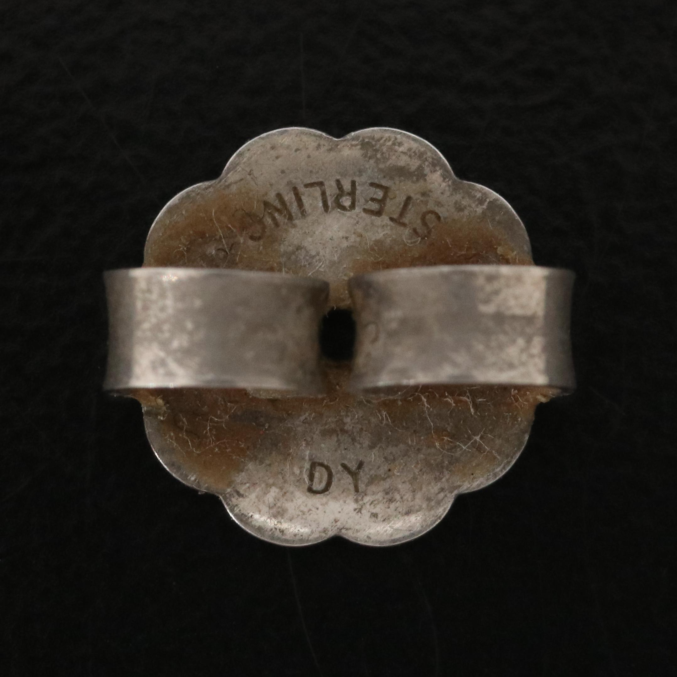 David Yurman Albion Sterling, 18K and Blue Topaz Stud Earrings