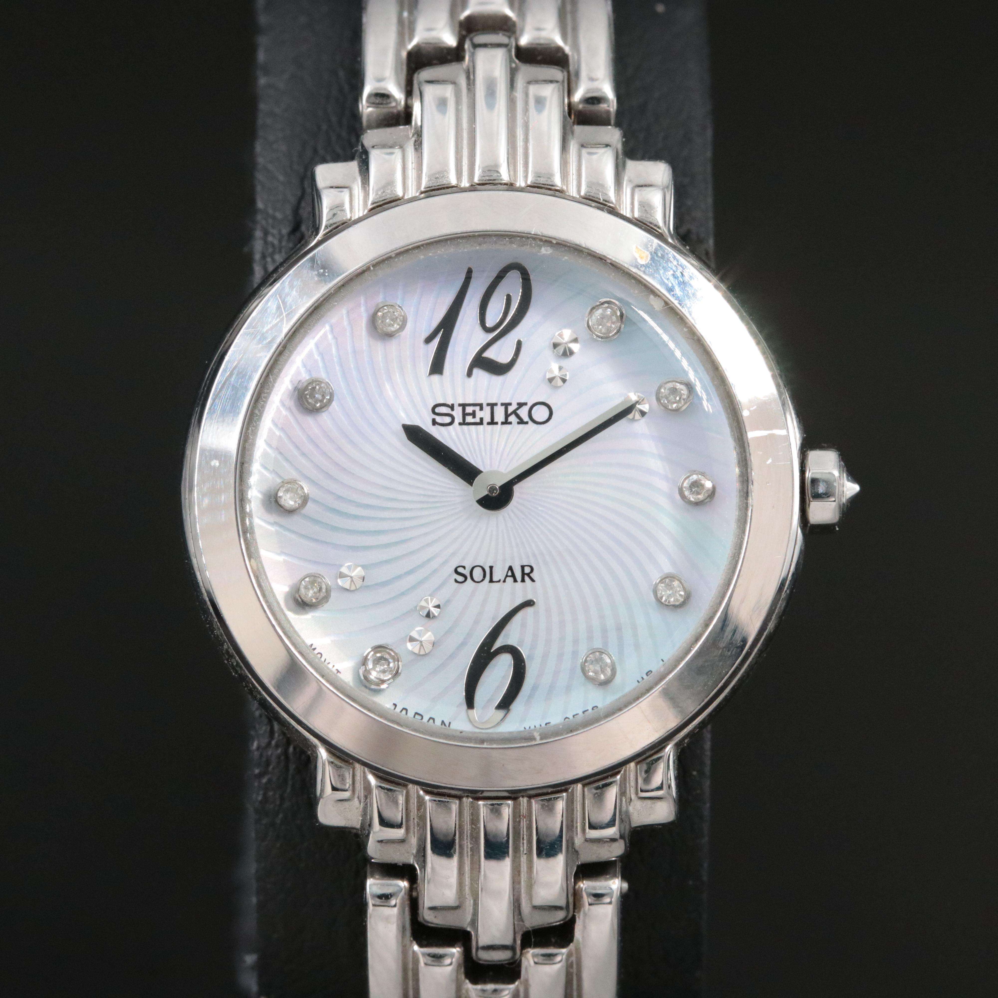 Seiko Diamond Dial Solar Watch