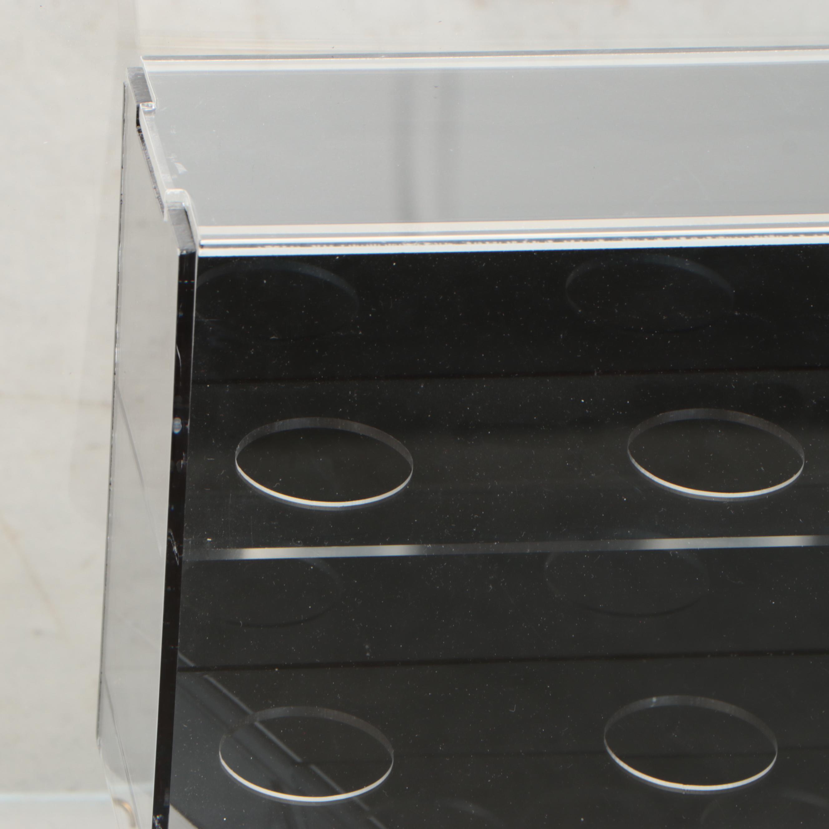 Jersey Display Case with Home Plate Shaped Baseball Display Case