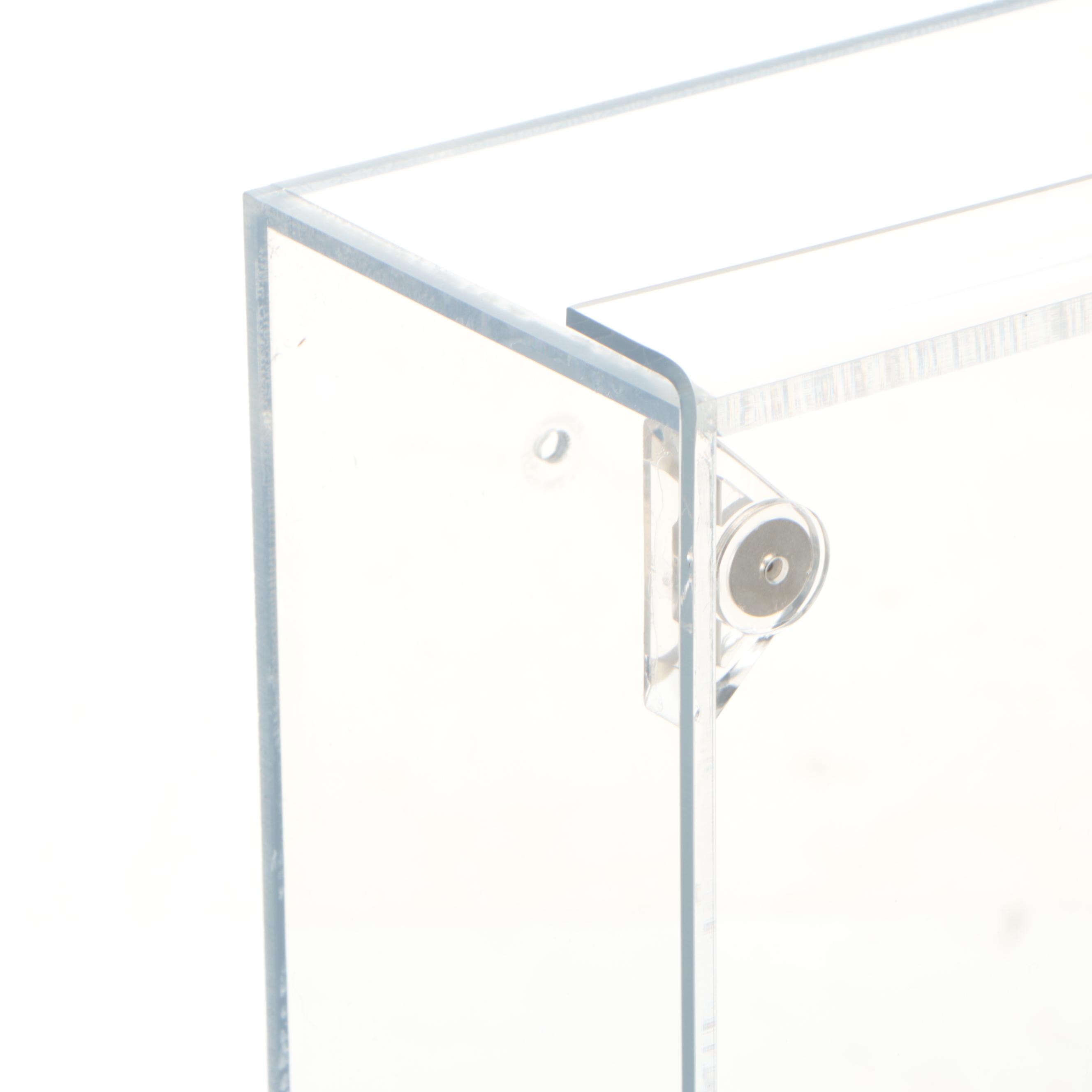 Jersey Display Case with Home Plate Shaped Baseball Display Case