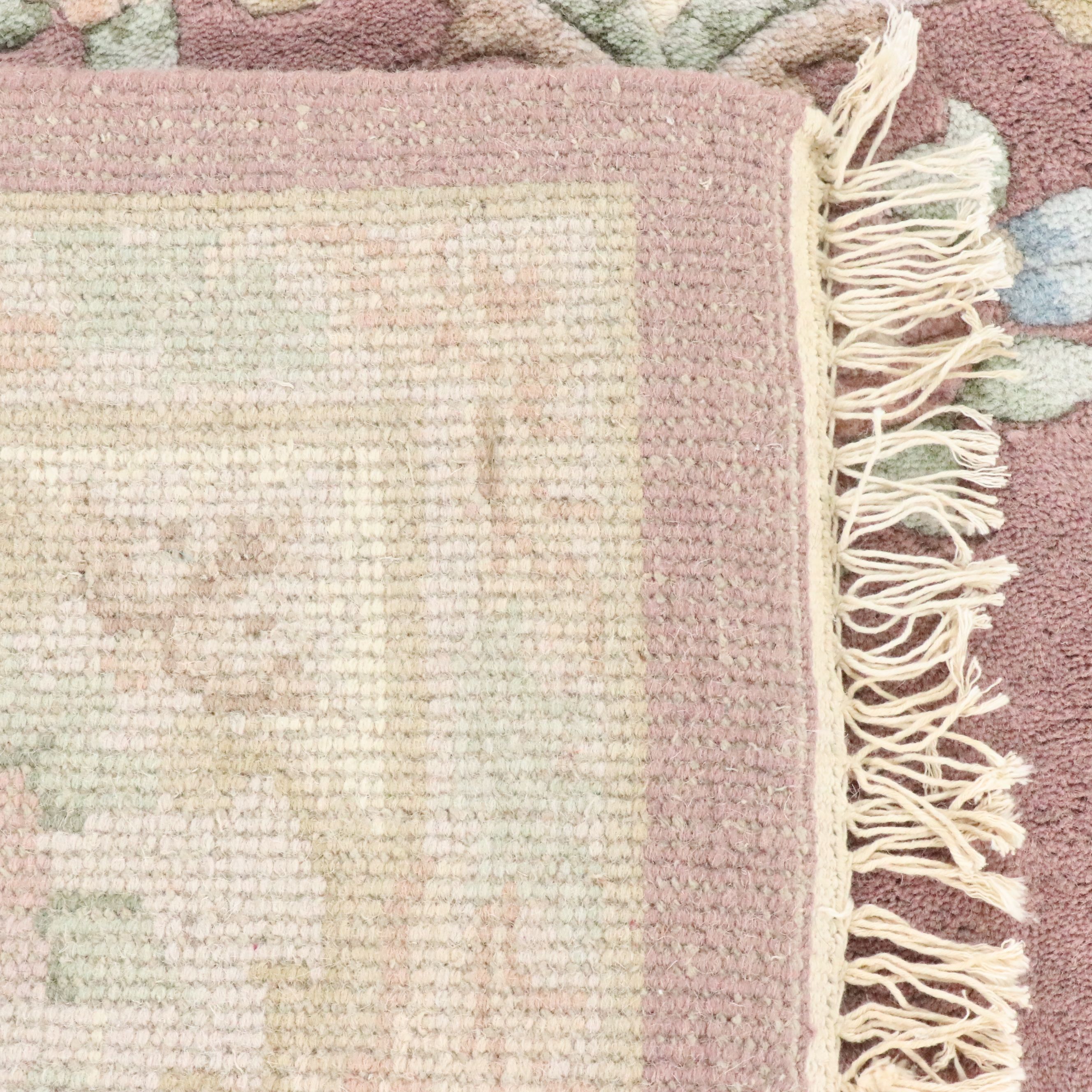 5'3 x 8'8 Hand-Knotted Sino-French Aubusson Area Rug