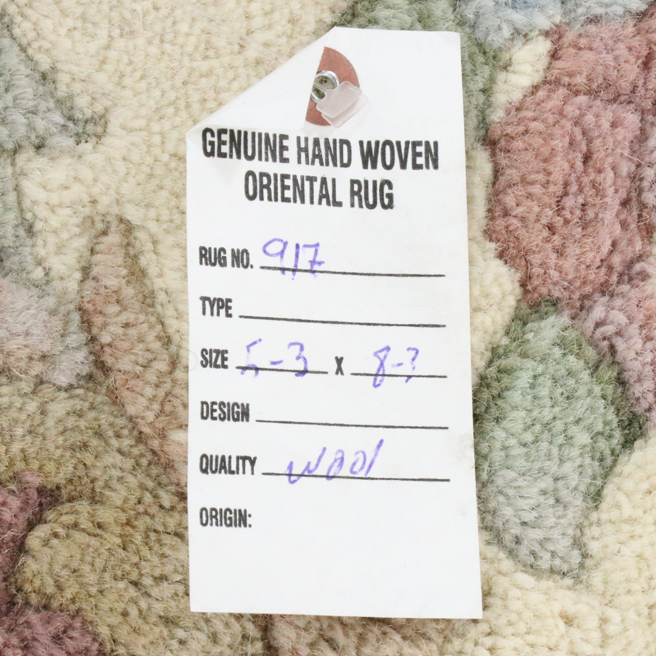 5'3 x 8'8 Hand-Knotted Sino-French Aubusson Area Rug