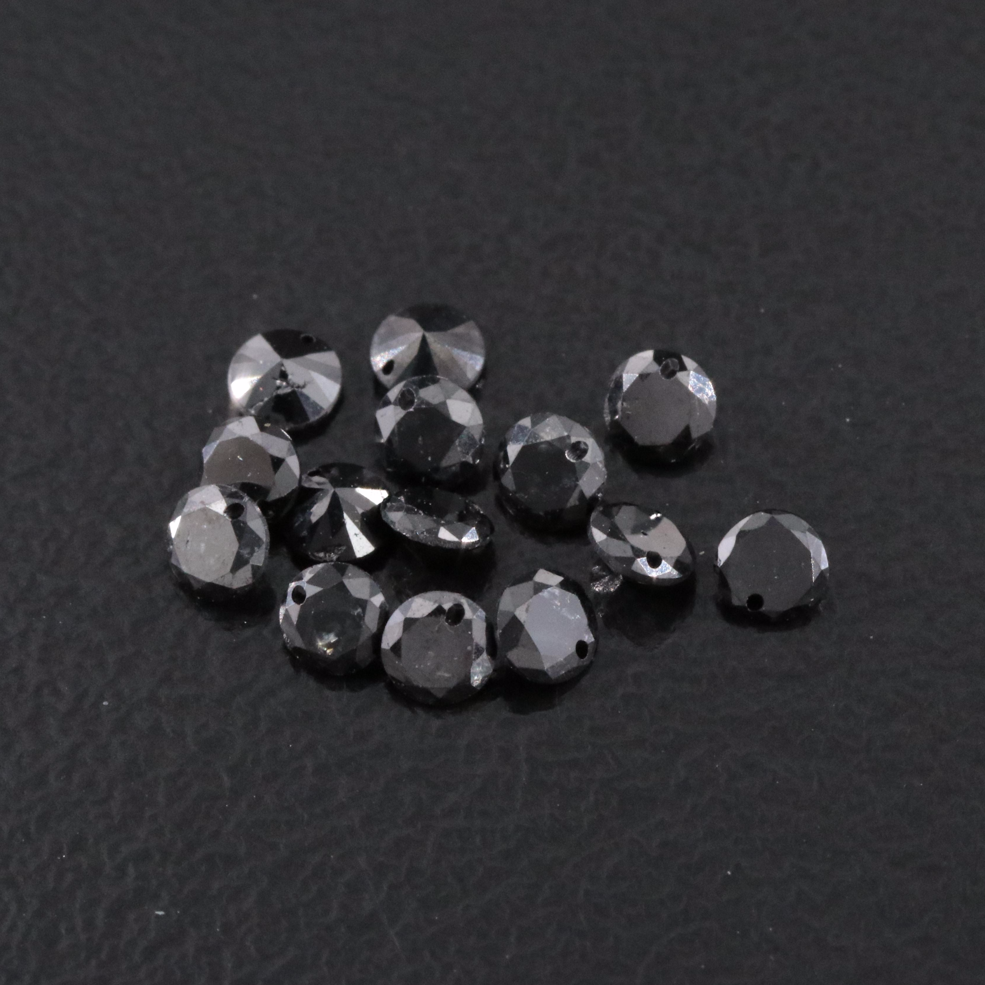 Loose 1.08 CTW Fancy Black Diamond Lot