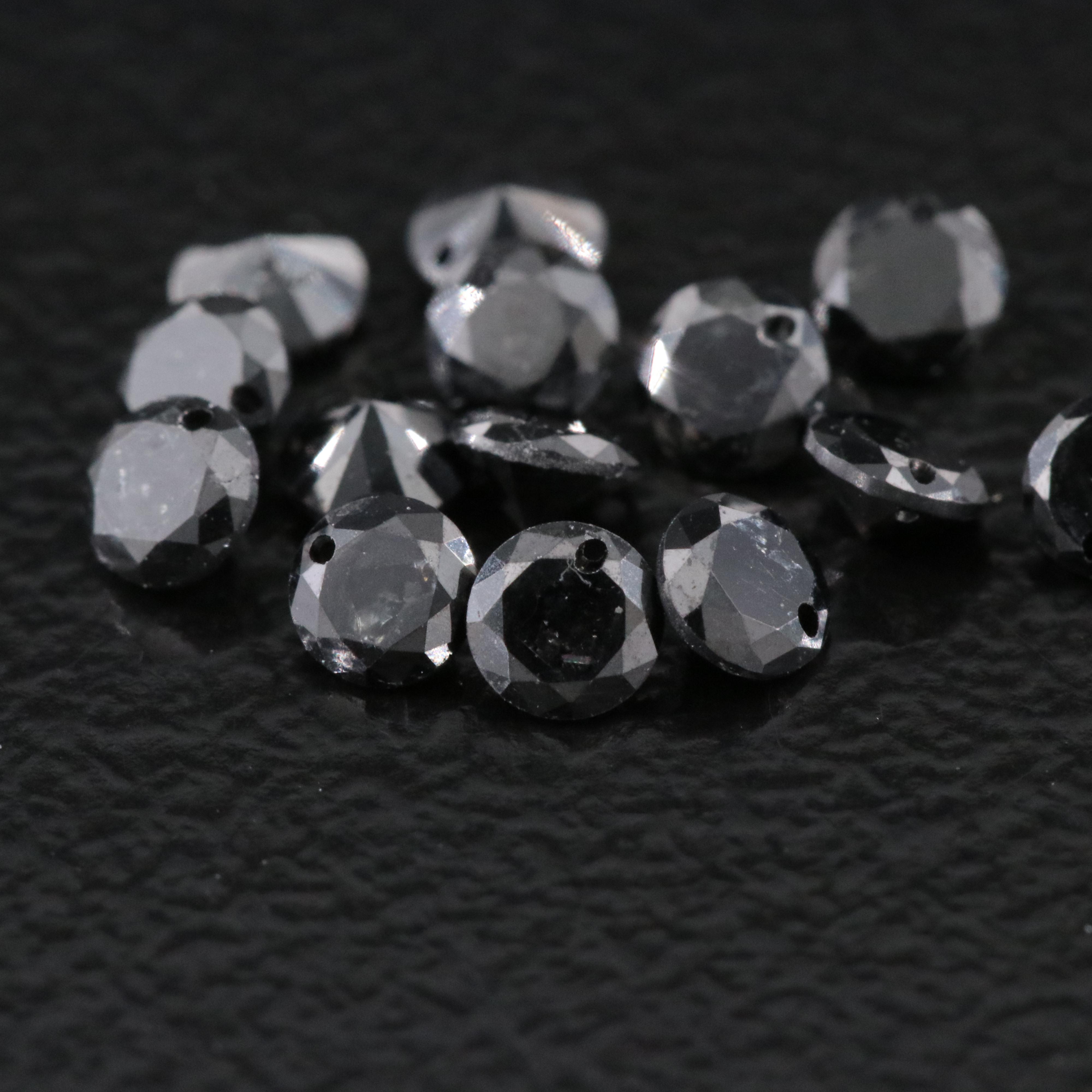Loose 1.08 CTW Fancy Black Diamond Lot