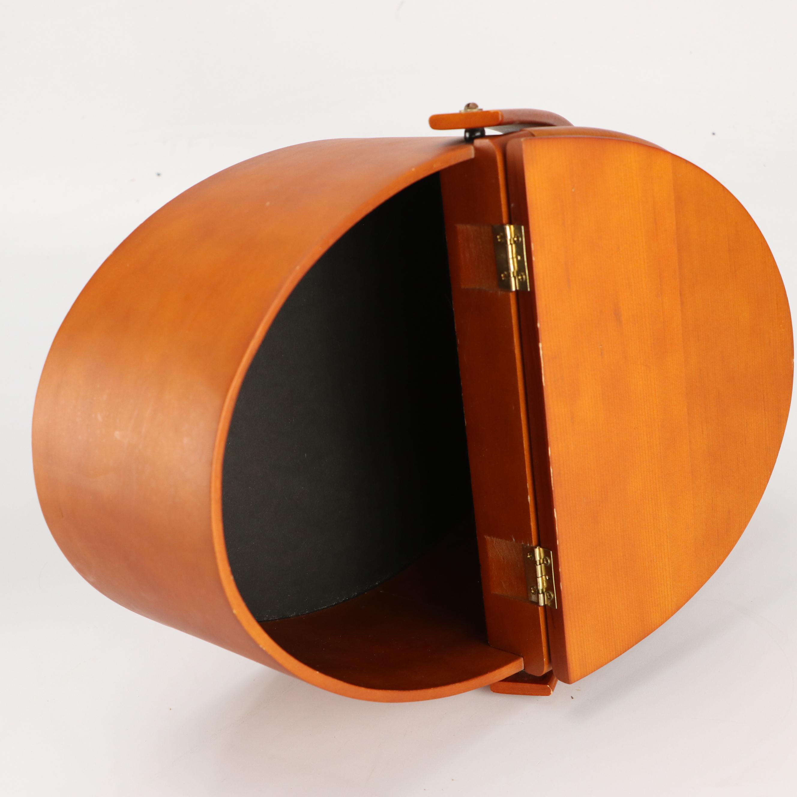 Shaker Style Wooden Sewing Basket with Antique Block Puzzle and More