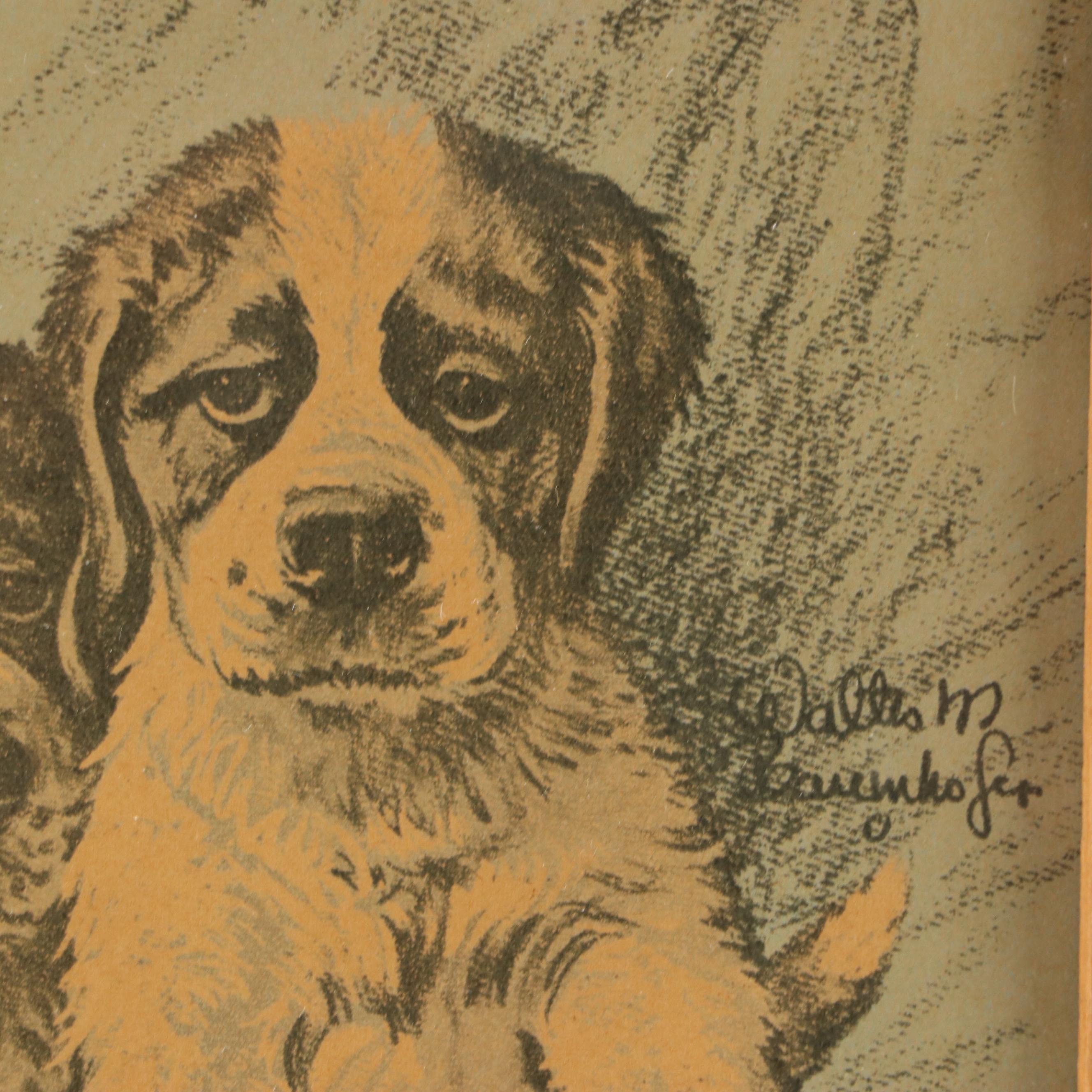 Shaker Style Wooden Sewing Basket with Antique Block Puzzle and More