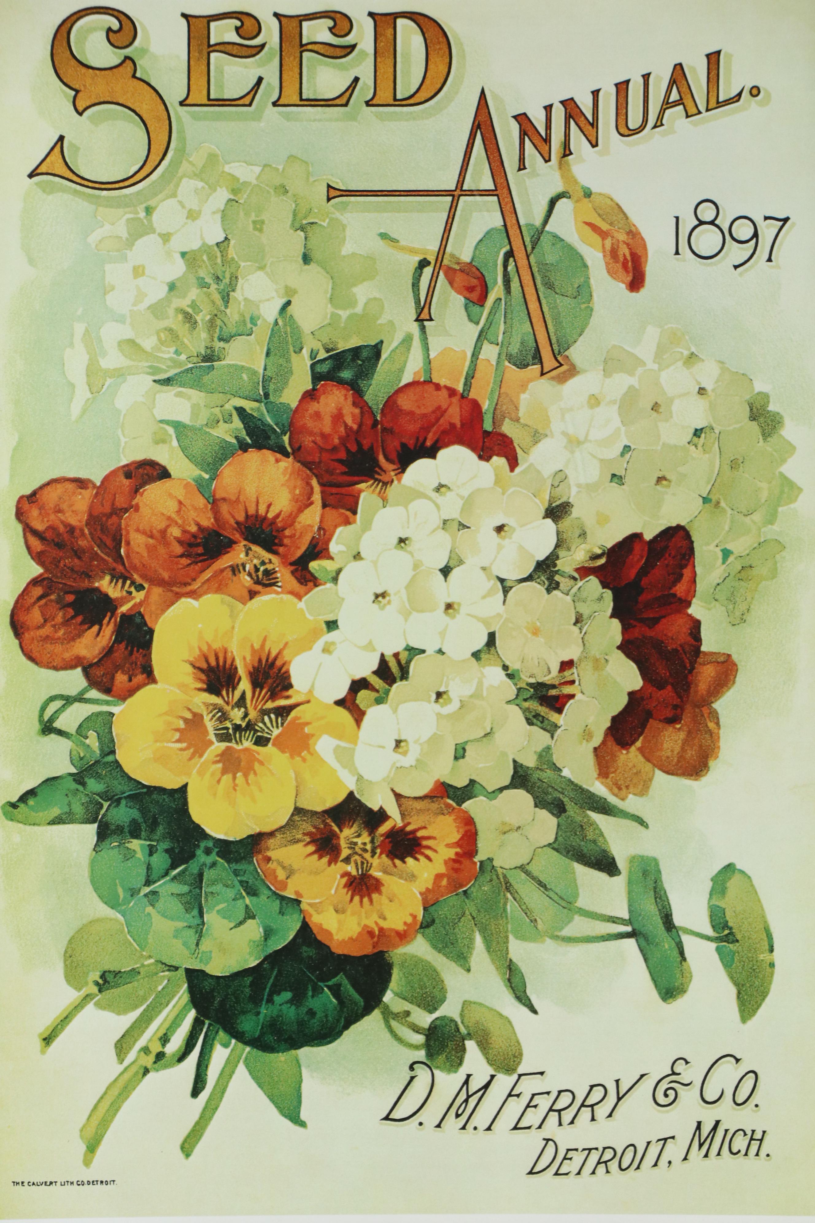 Offset Lithograph After Victorian Seed Catalog