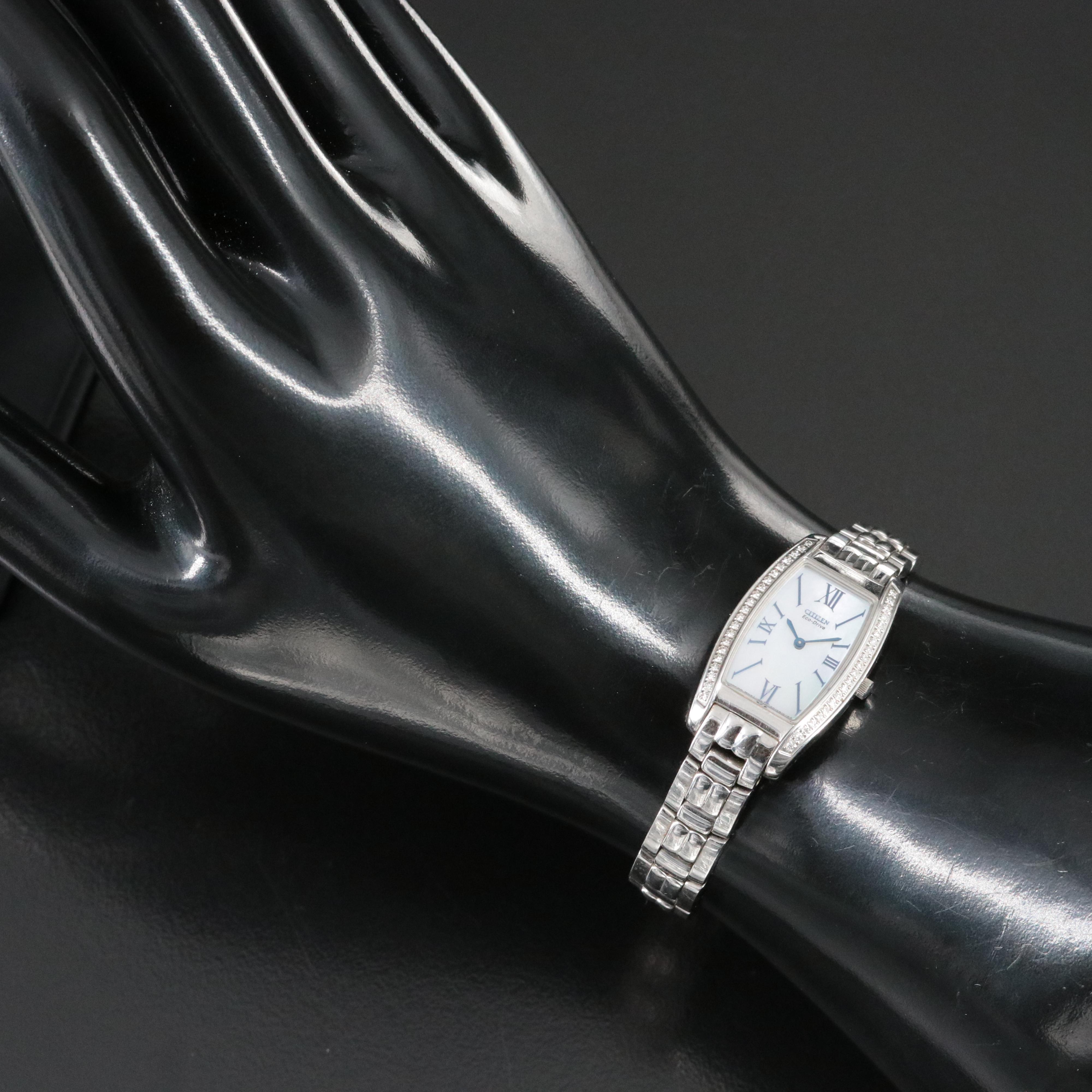 Citizen Eco-Drive Mother-of-Pearl Dial Diamond Watch