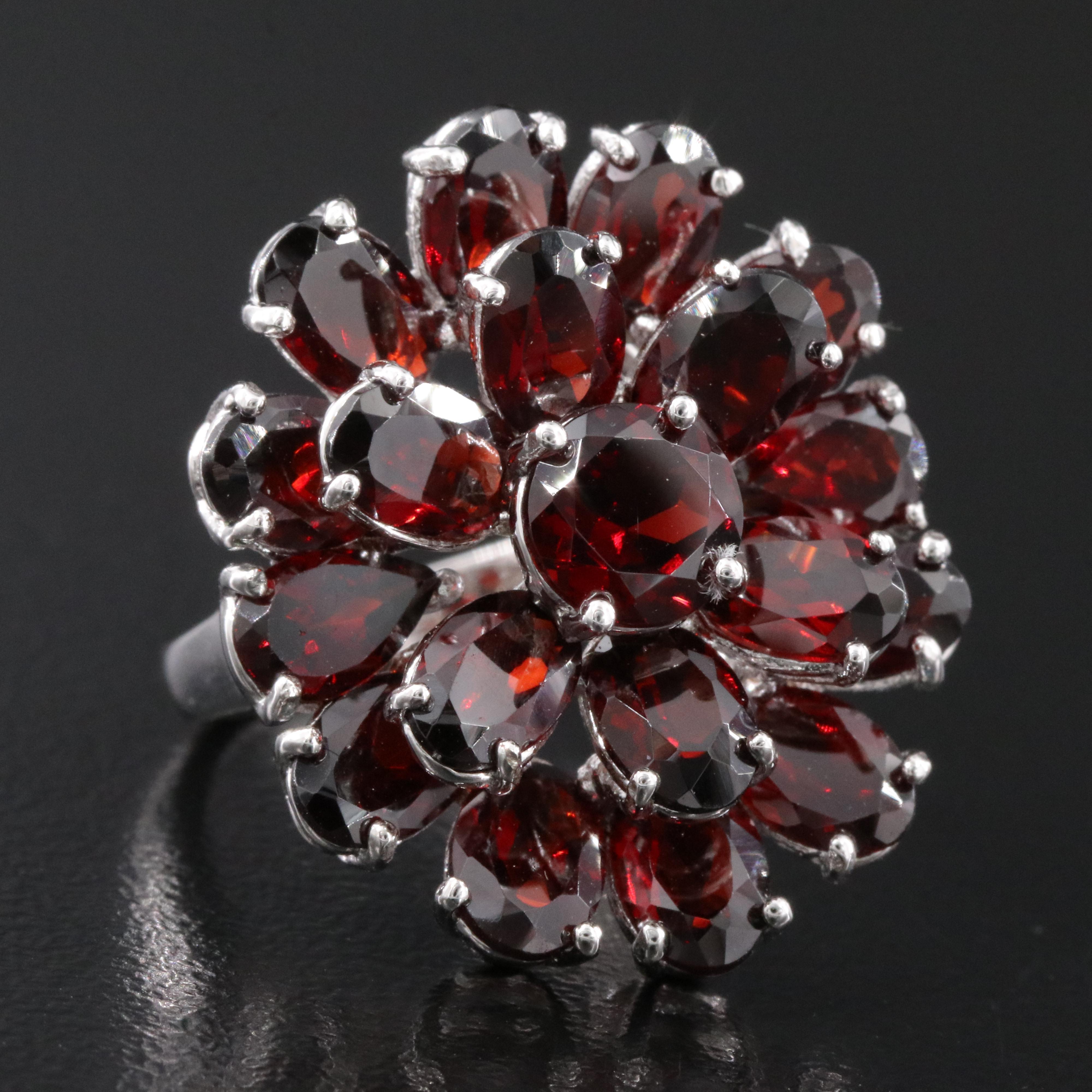Sterling Garnet Ring