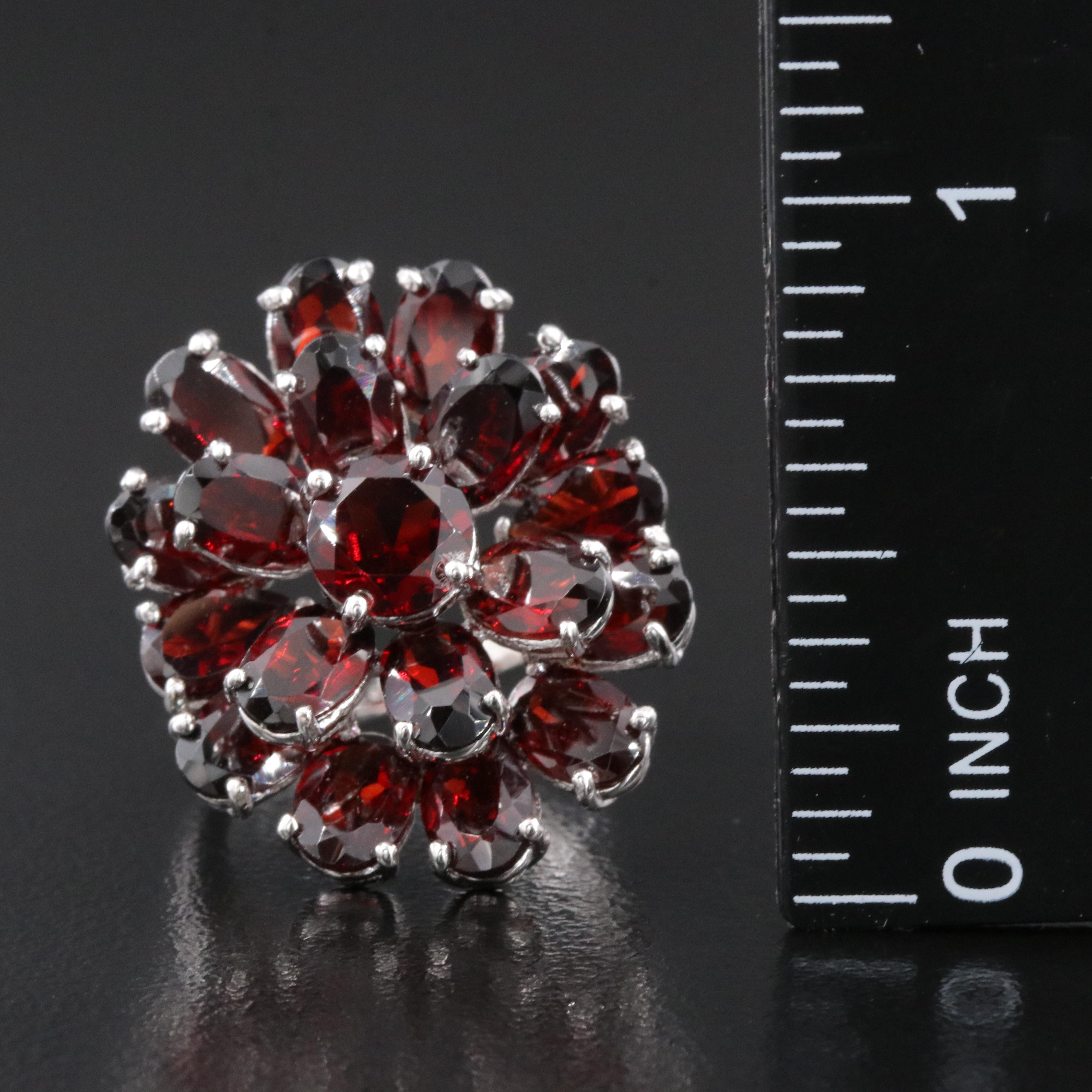 Sterling Garnet Ring