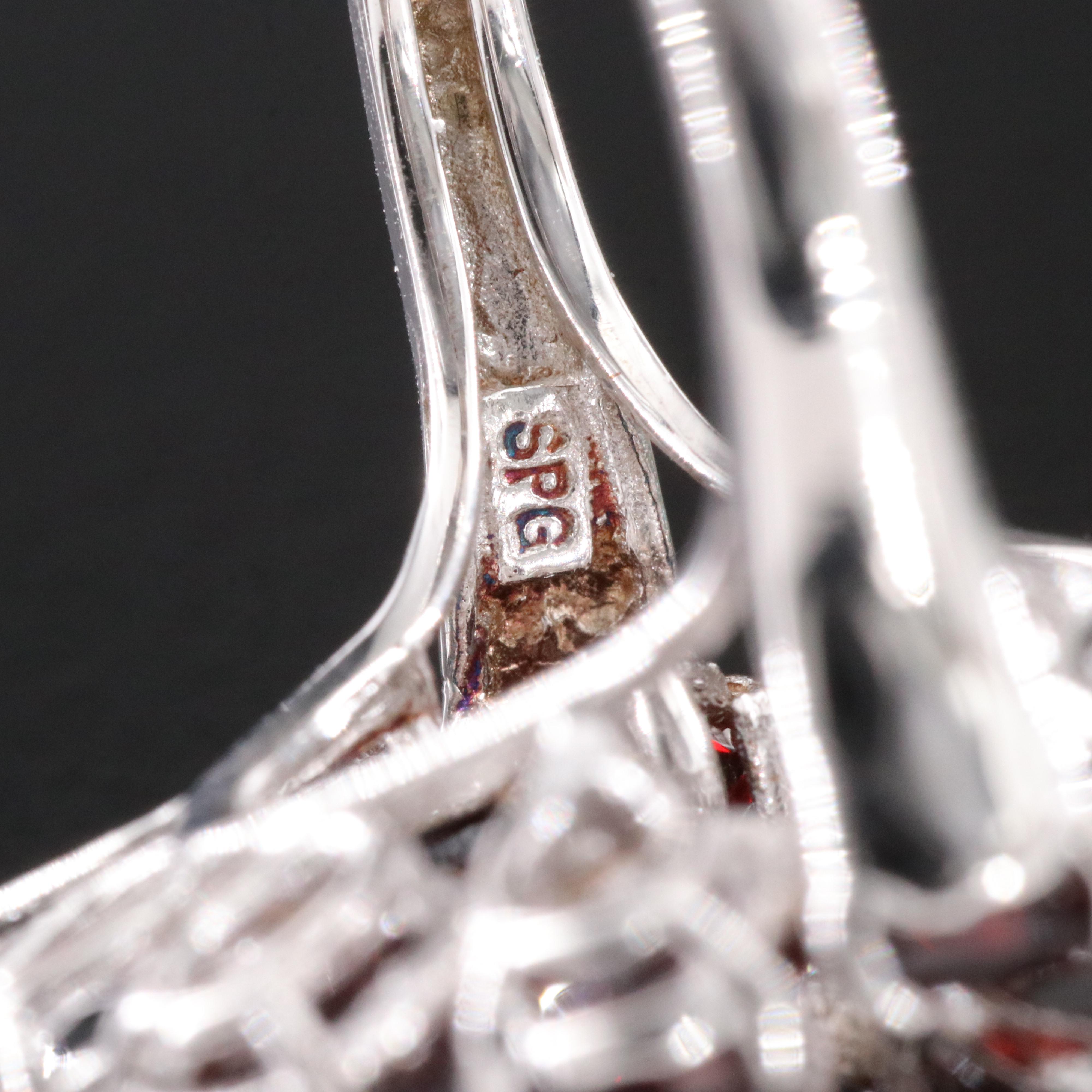 Sterling Garnet Ring