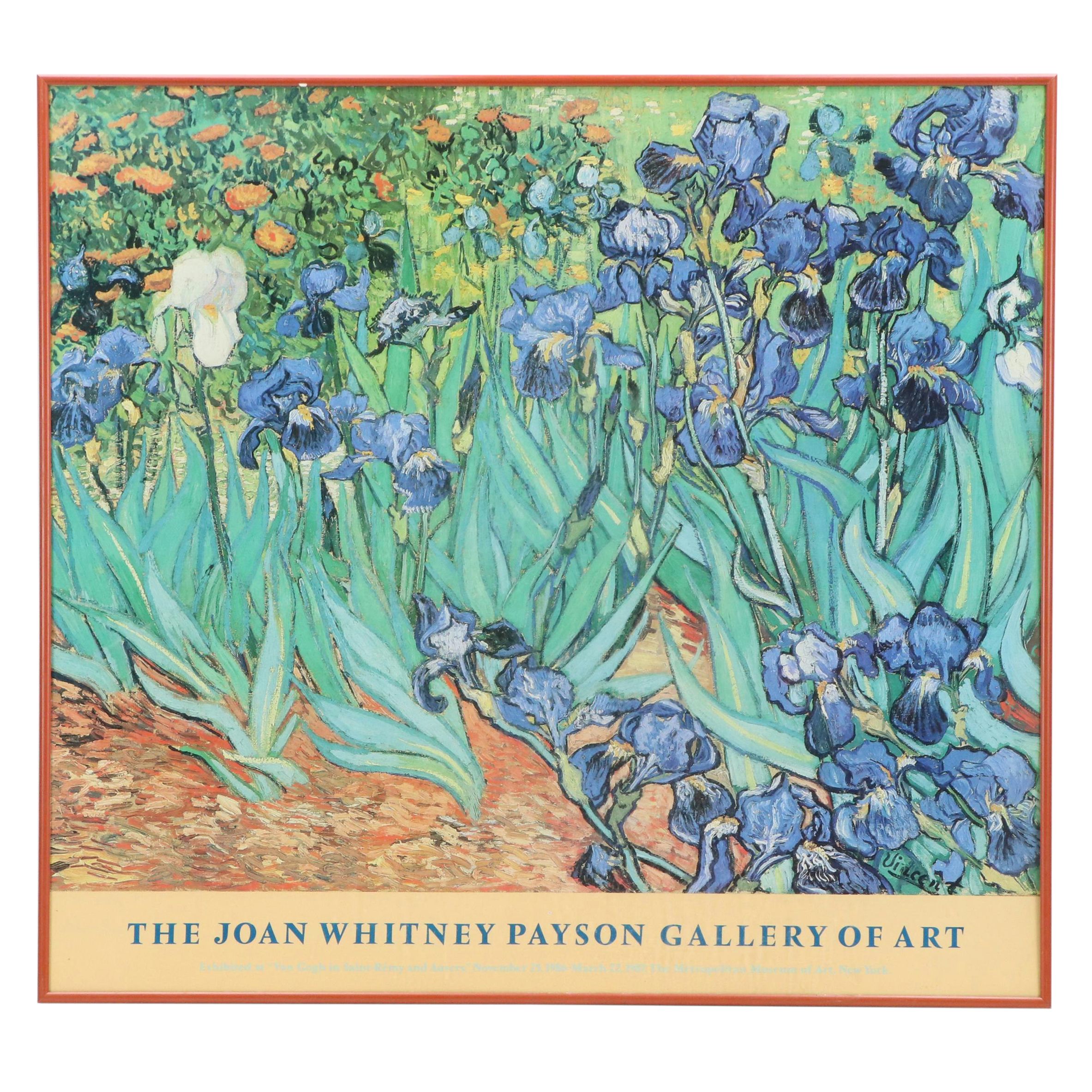 The Joan Whitney Payson Gallery Van Gogh Exhibition Poster, 1987