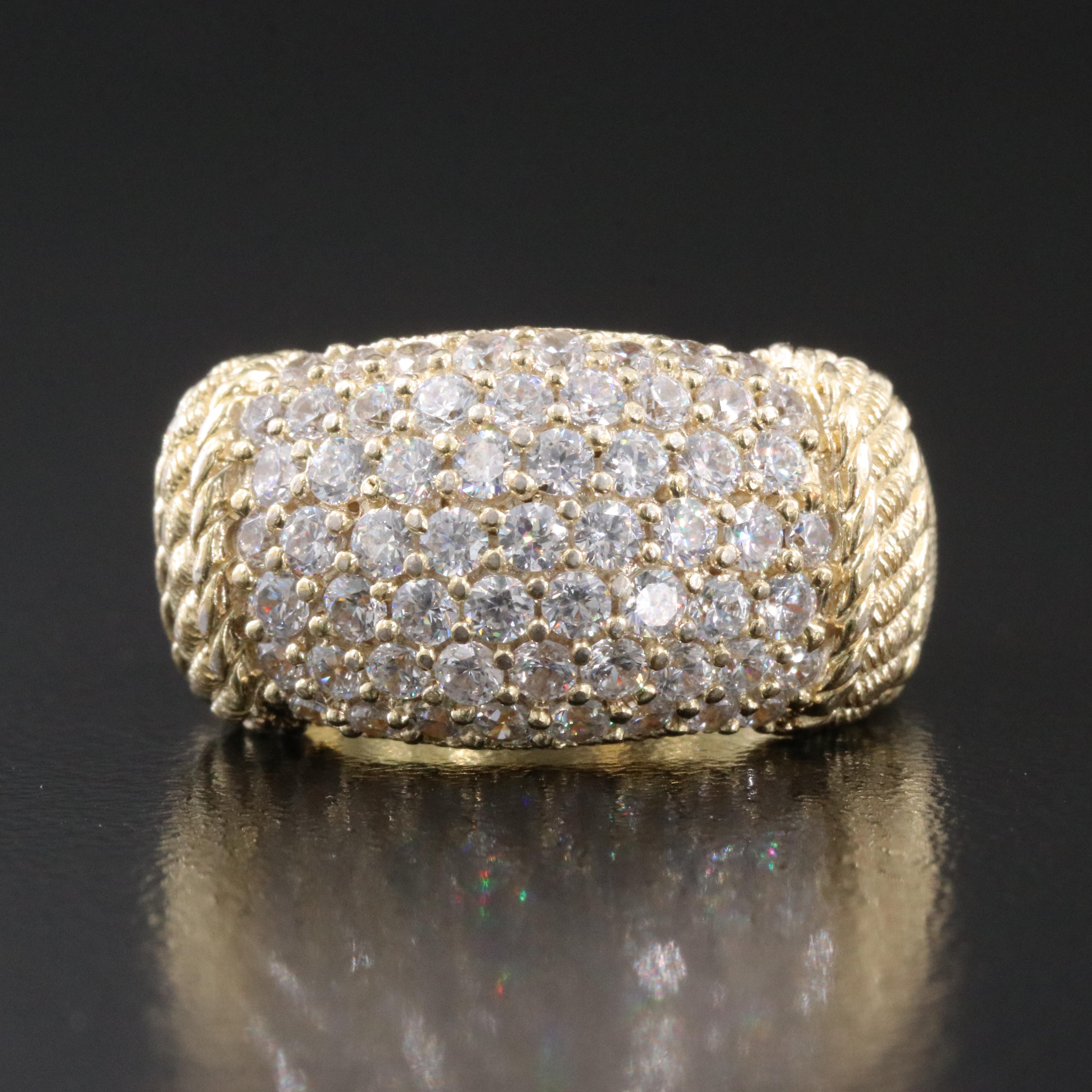 Judith Ripka Sterling CZ Ring