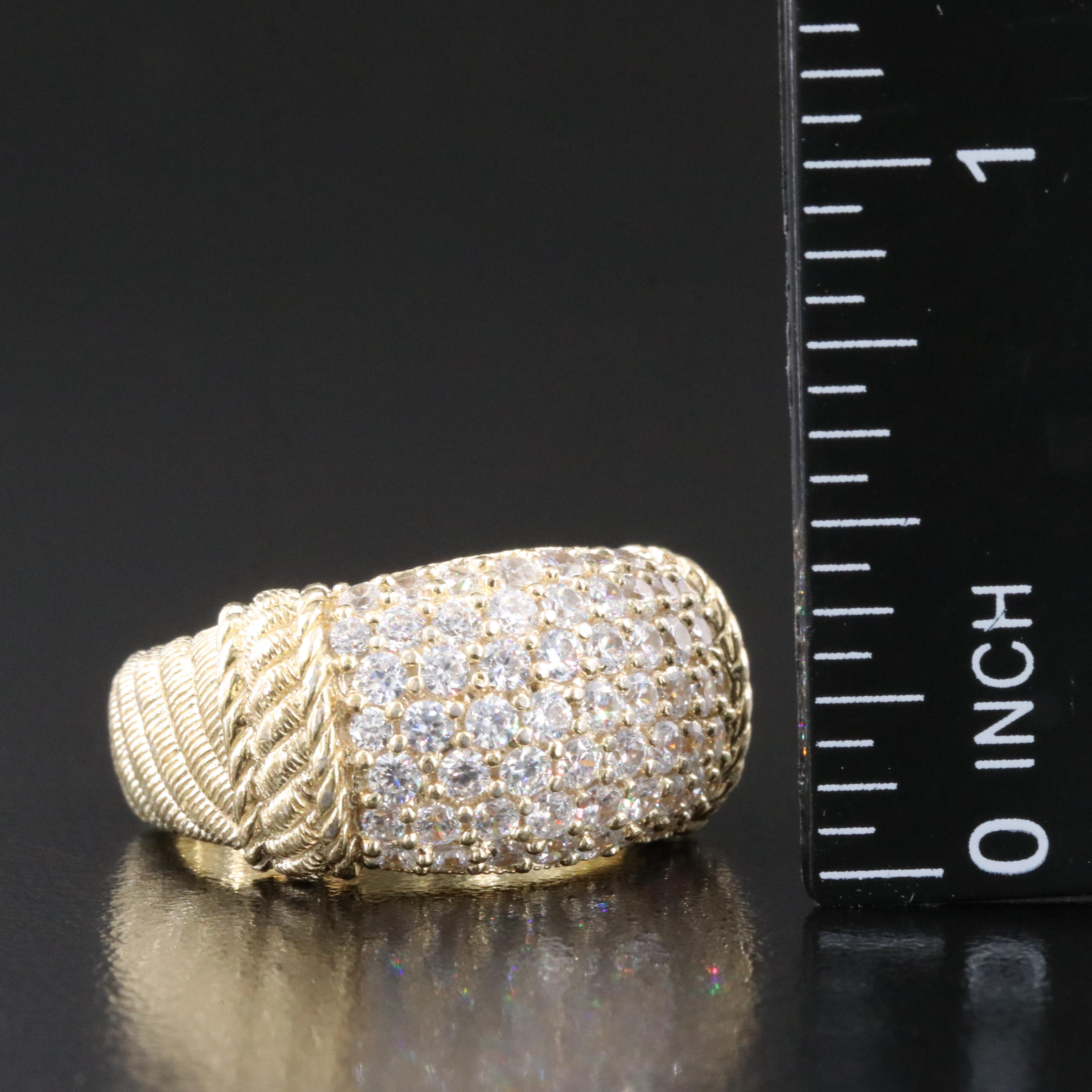 Judith Ripka Sterling CZ Ring