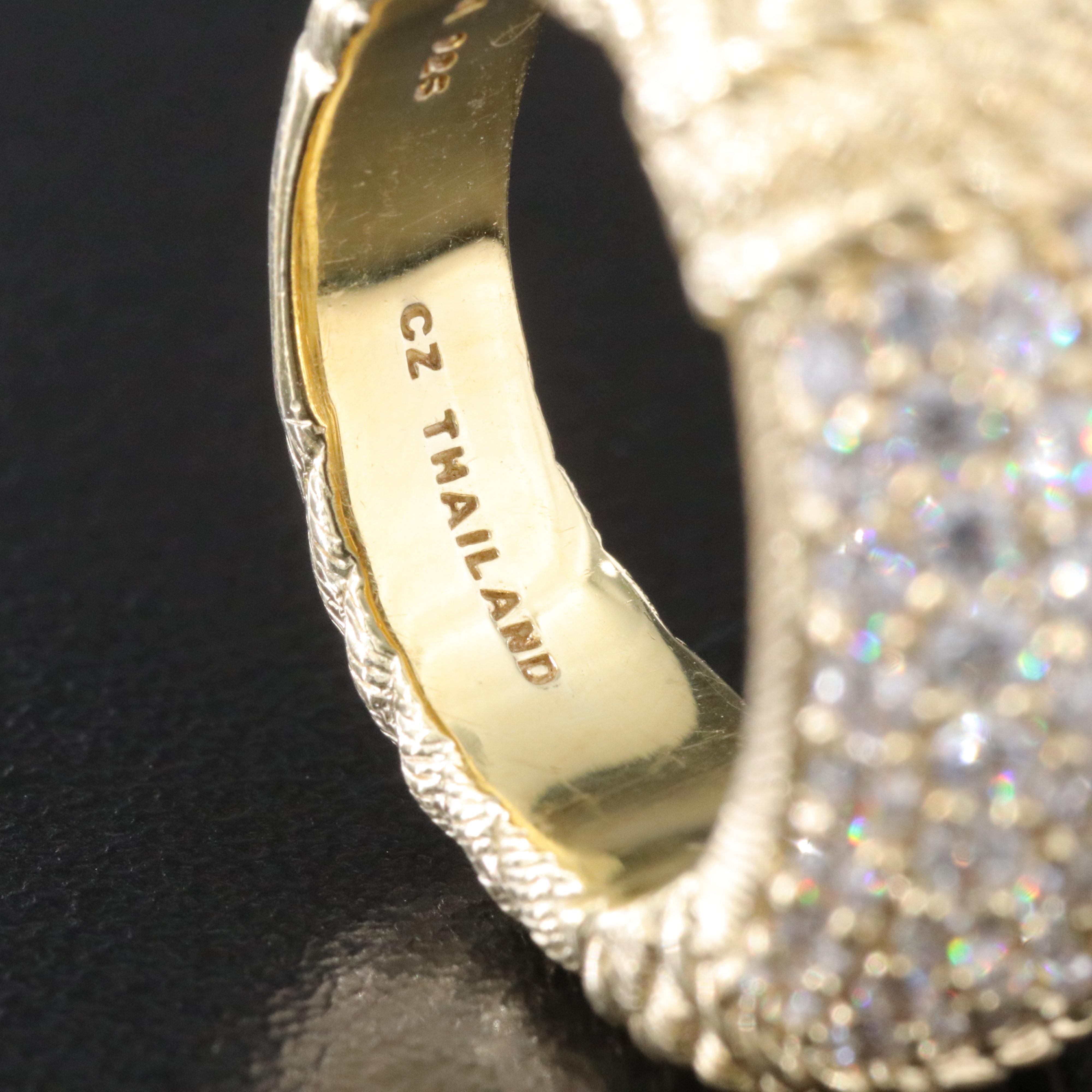 Judith Ripka Sterling CZ Ring