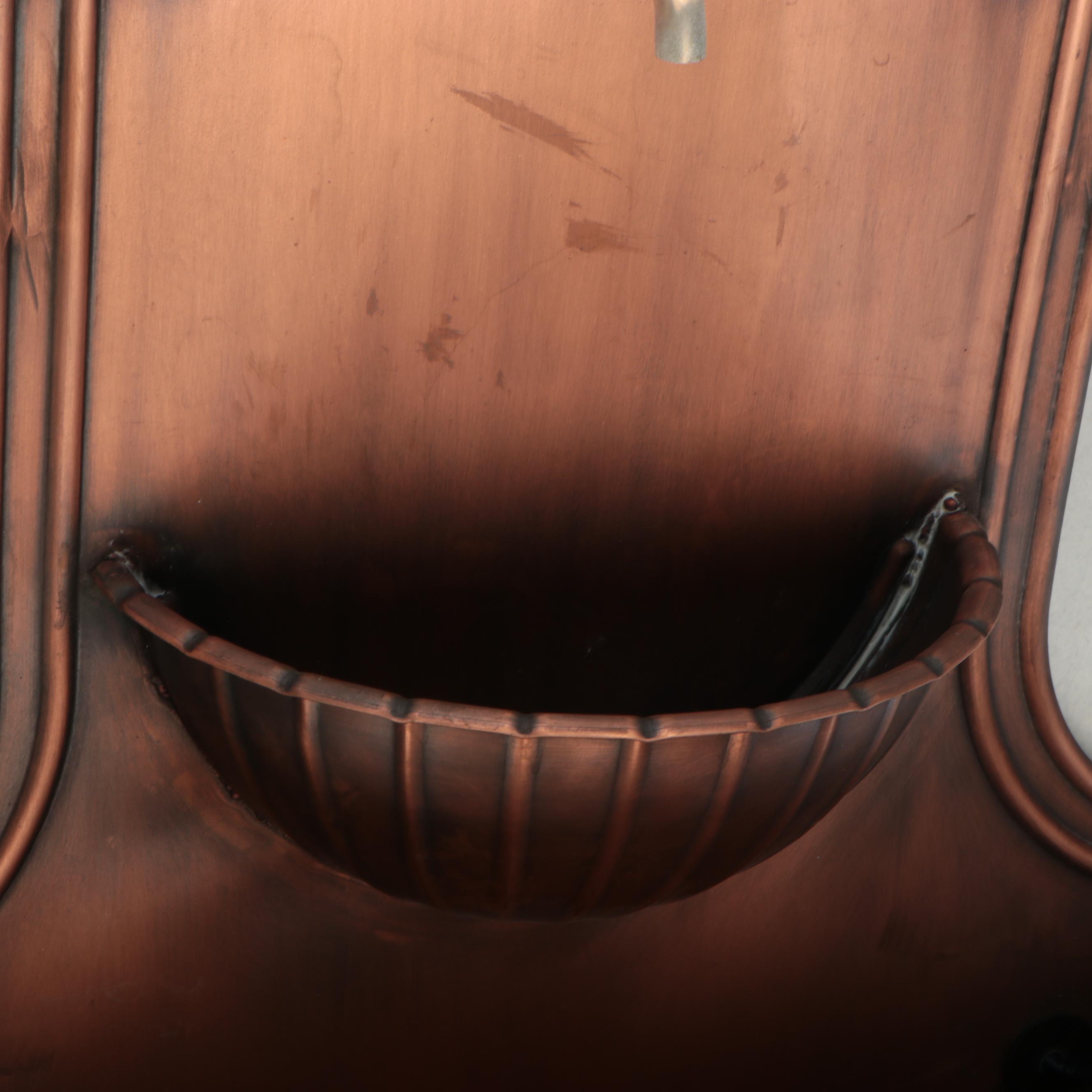 Contemporary Copper Wall Fountain