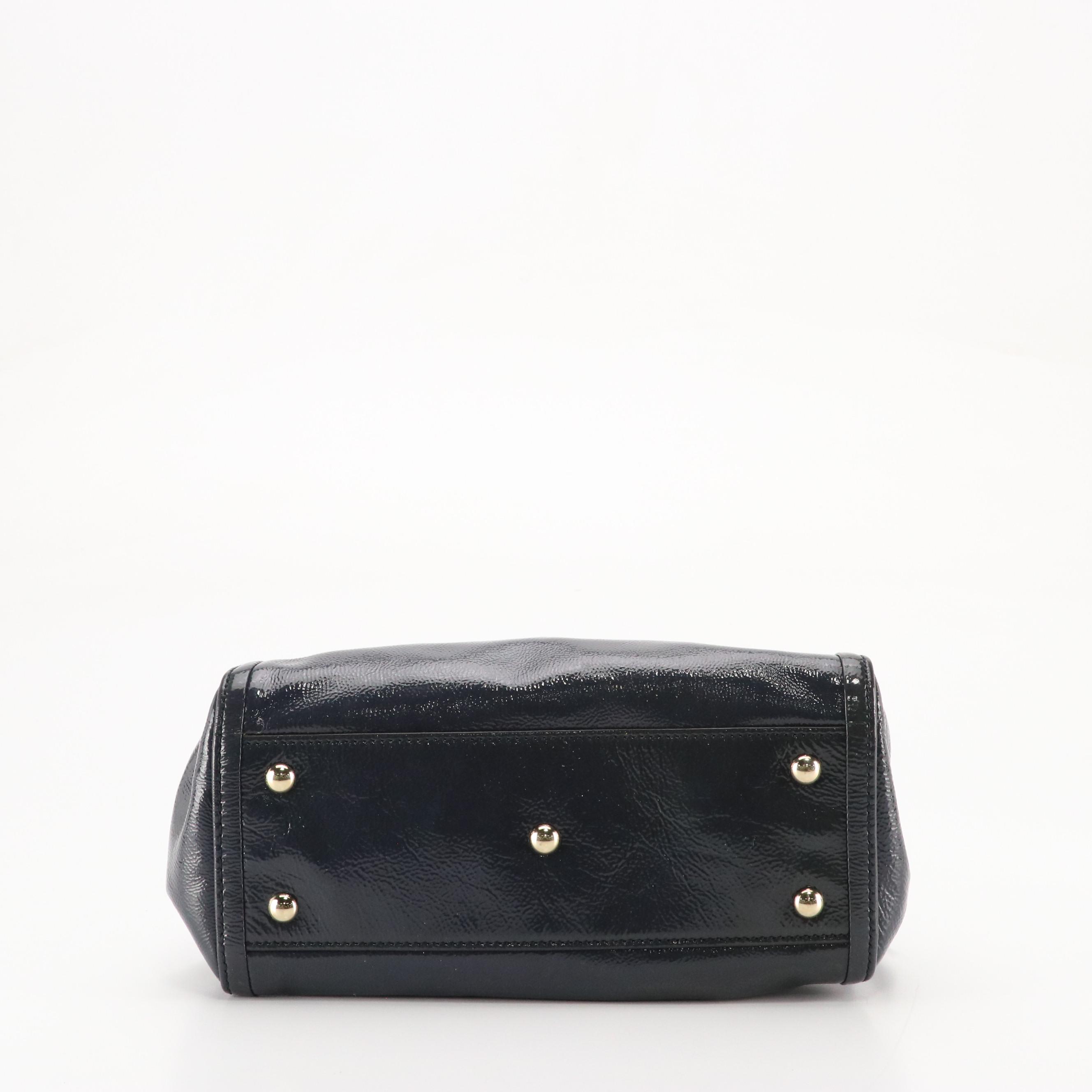 Gucci Patent Leather Soho Two-Way Bag with Tassel