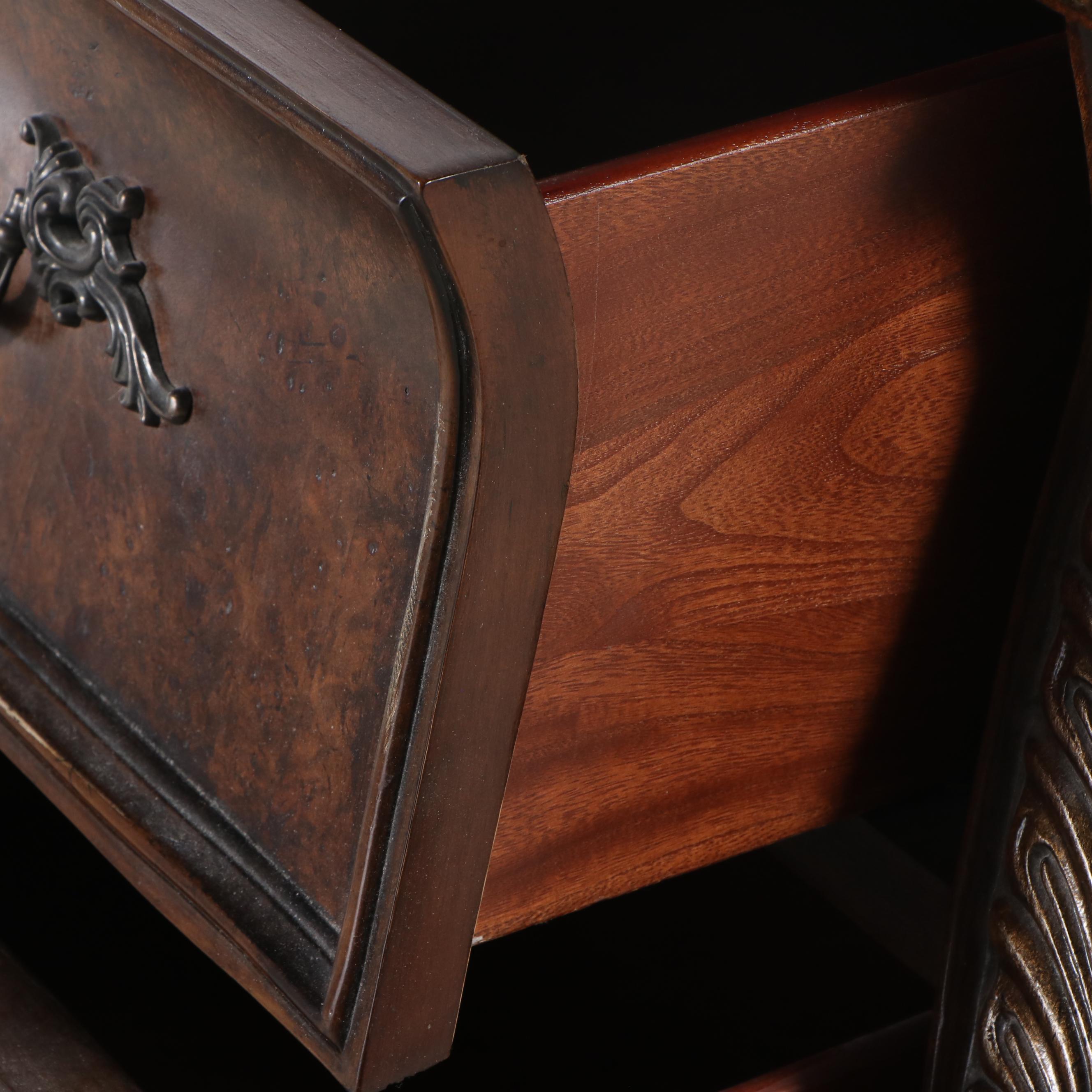 Pair of Pulaski Nightstands with King Size Bed Frame