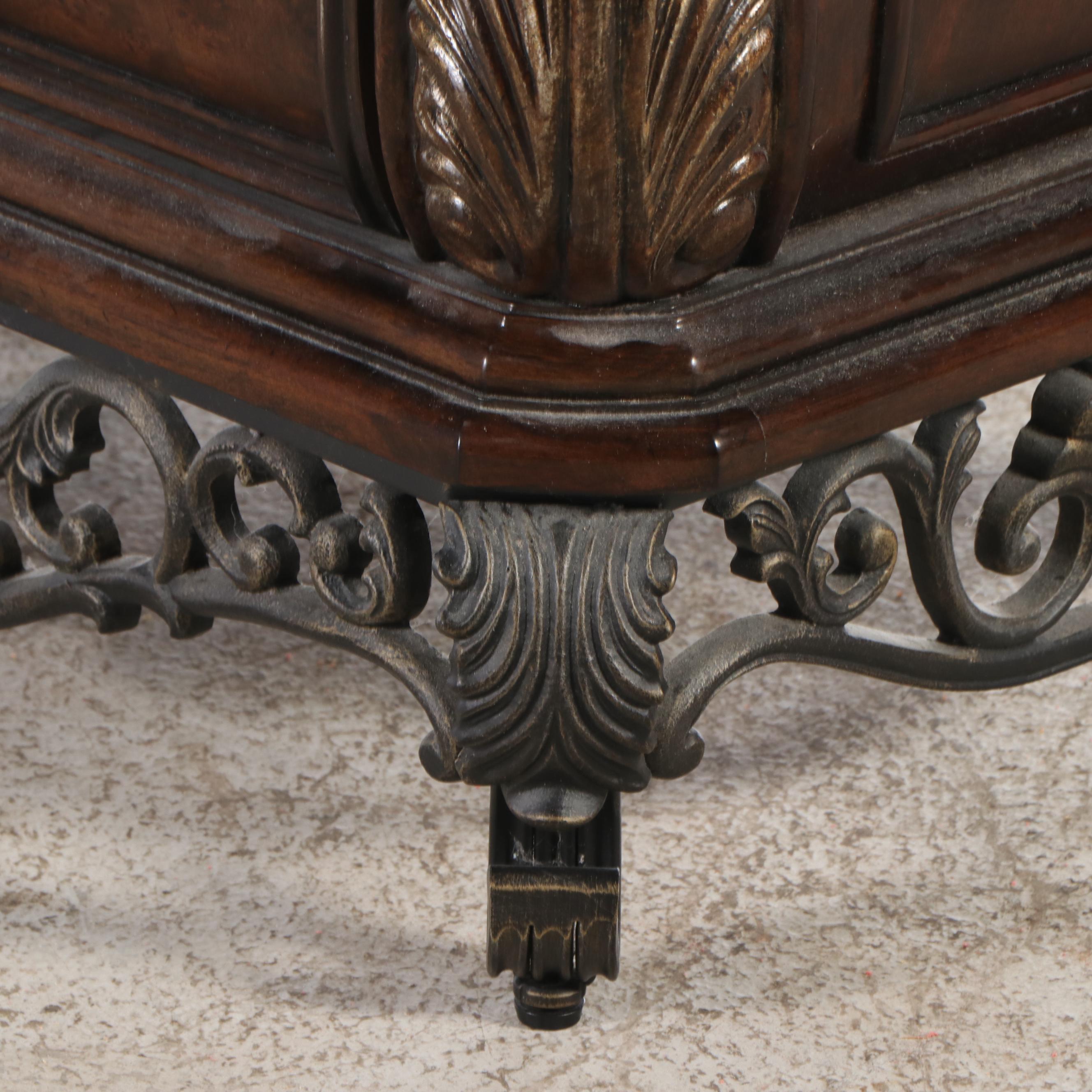 Pair of Pulaski Nightstands with King Size Bed Frame