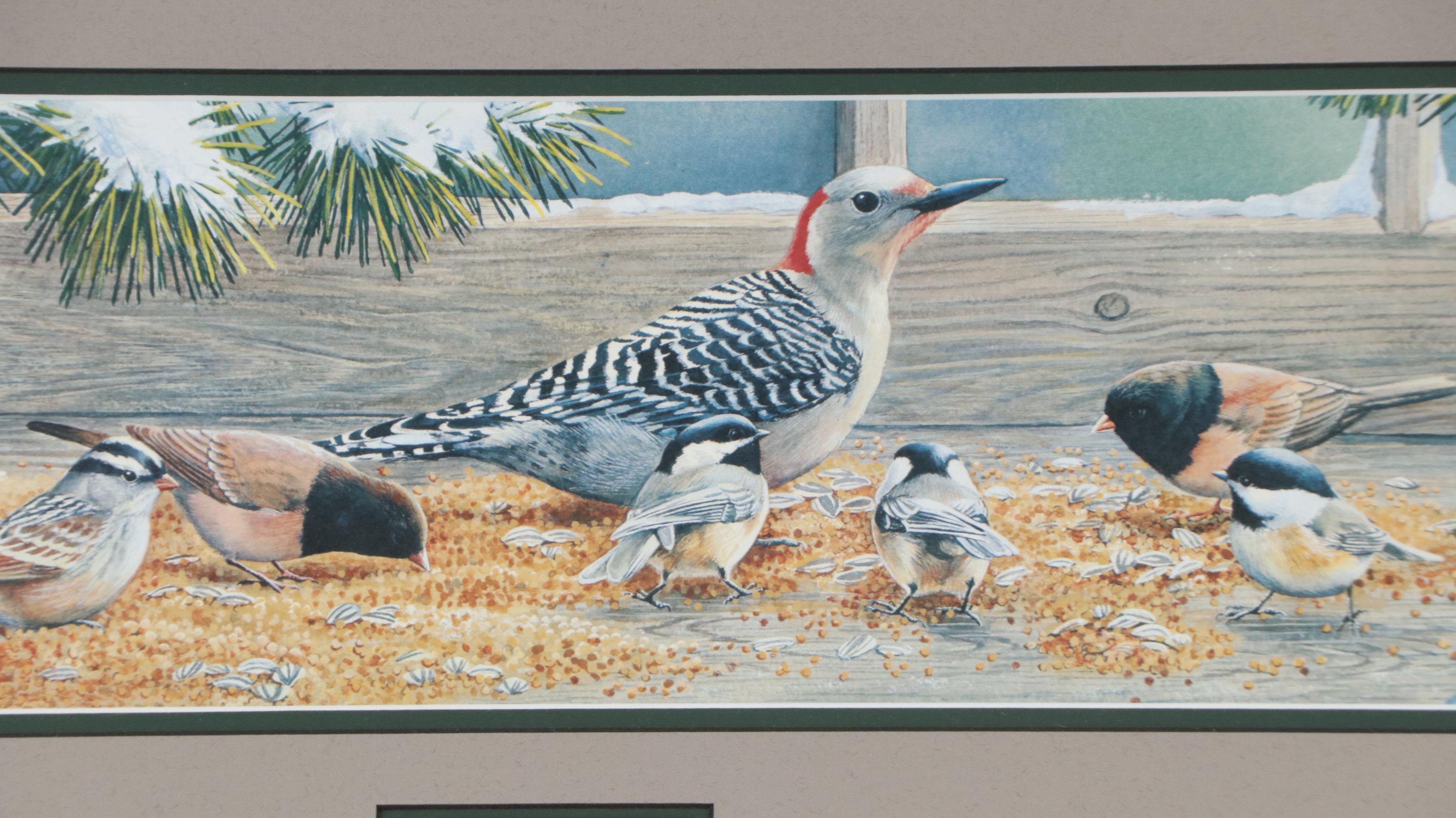 Susan D. Bourdet Offset Lithograph "Winter Feast," 2000