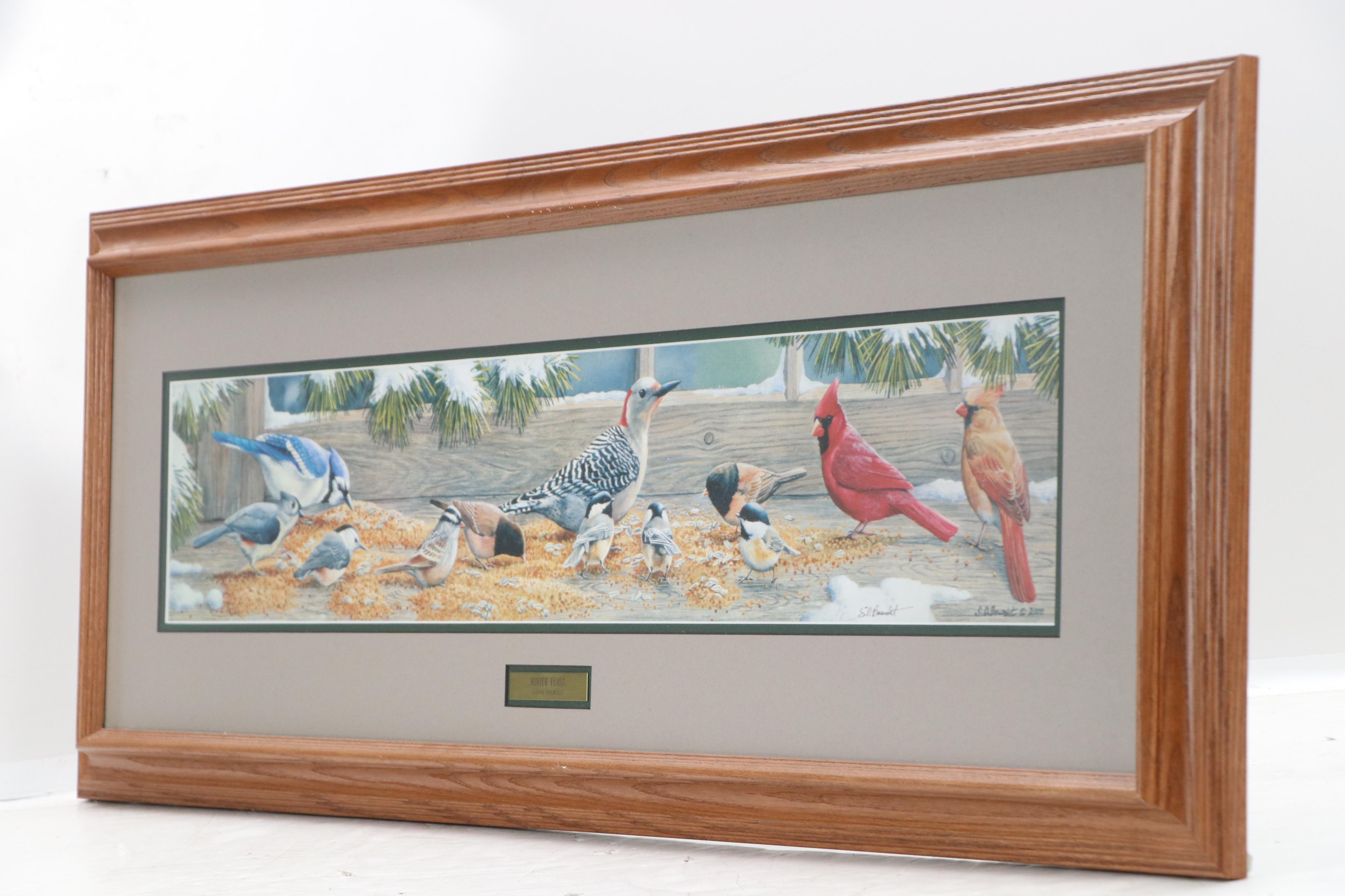 Susan D. Bourdet Offset Lithograph "Winter Feast," 2000