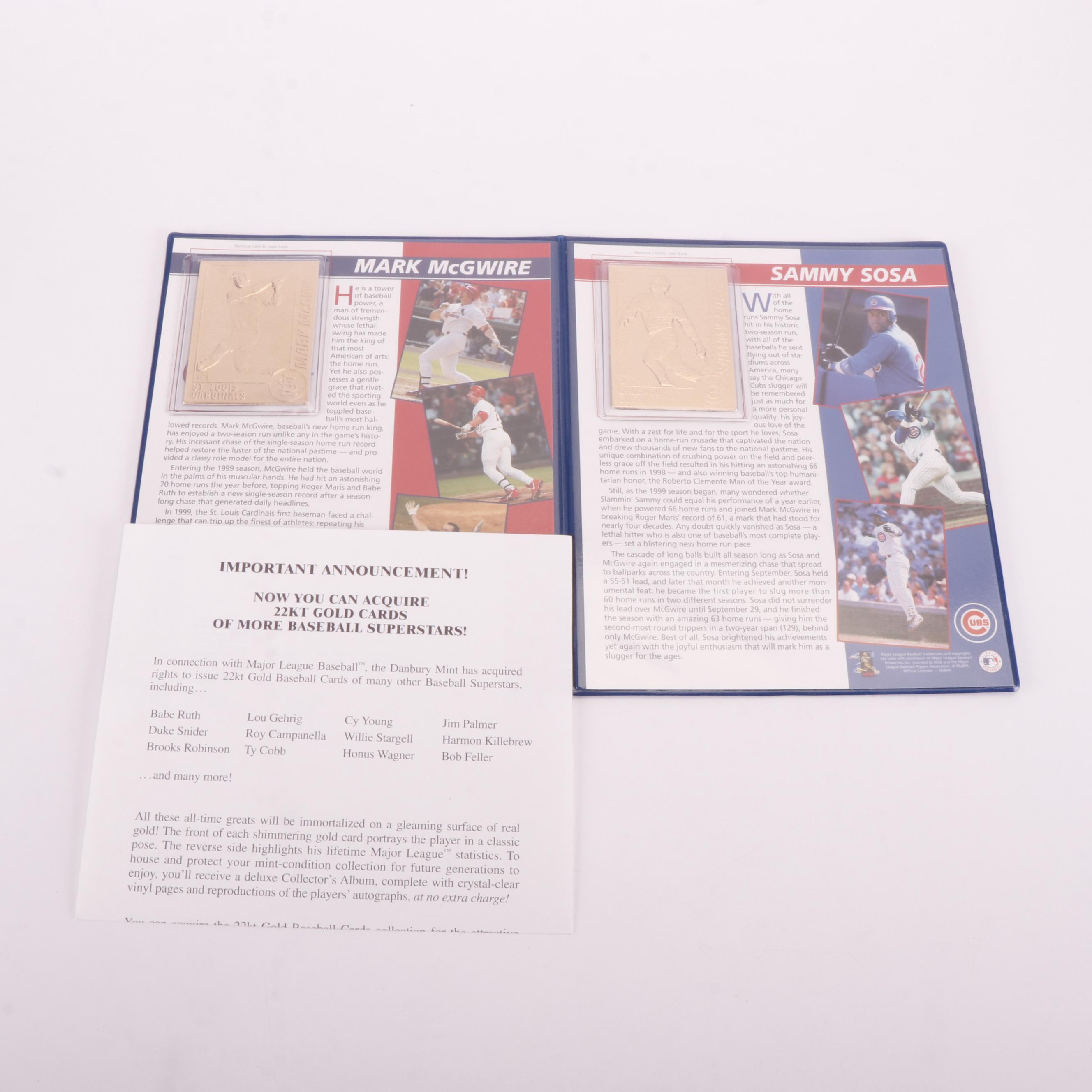 Carson Palmer Signed Mini Helmet with Gold Plated Baseball Cards and More