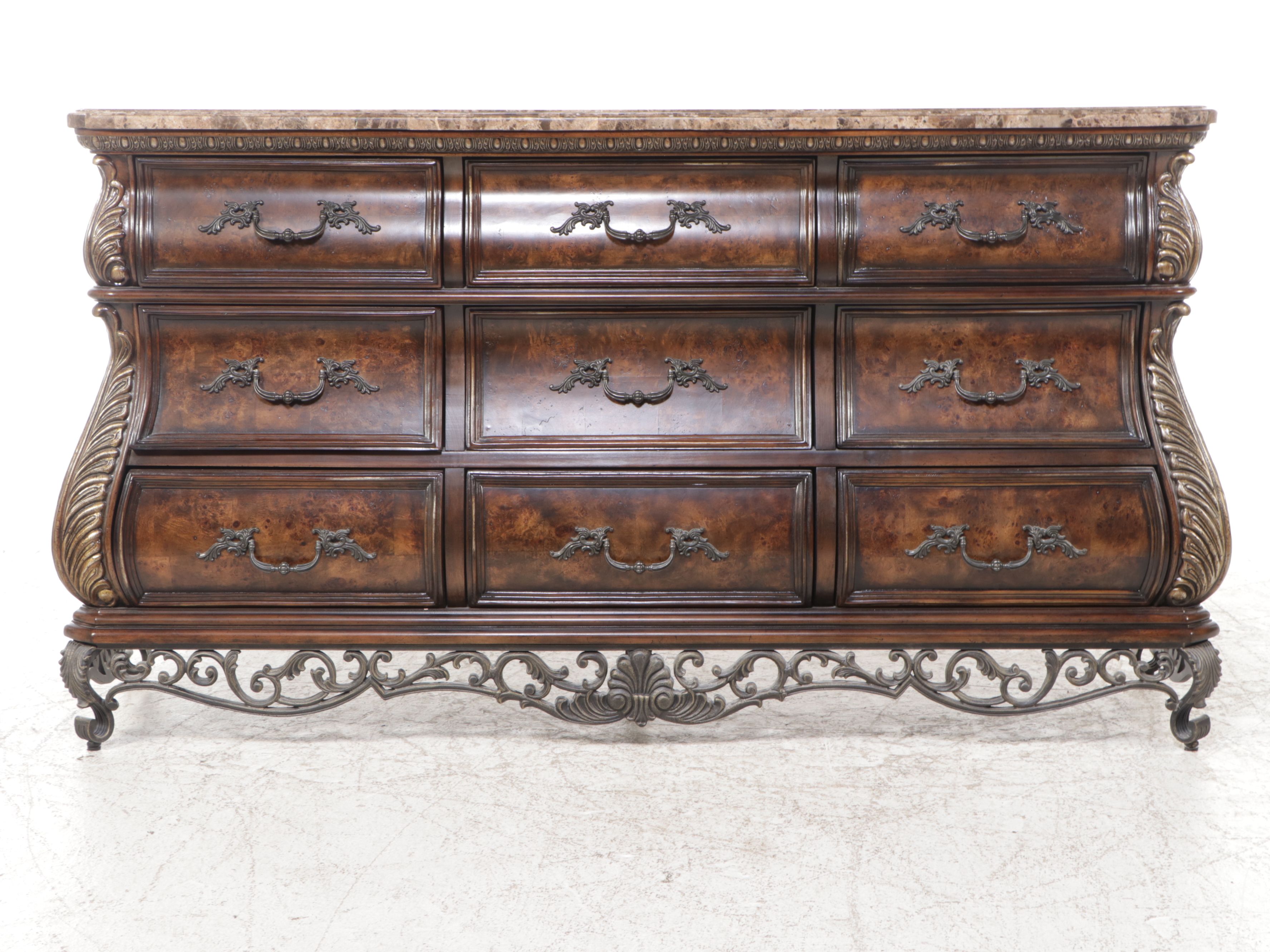 Home Meridian International Dresser with Tessellated Marble Top