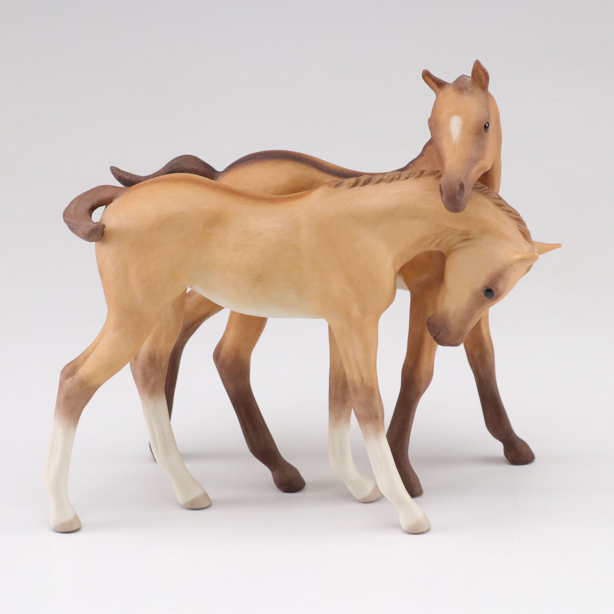 Cybis "Darby & Joan" with Gray Colt Porcelain Figurines