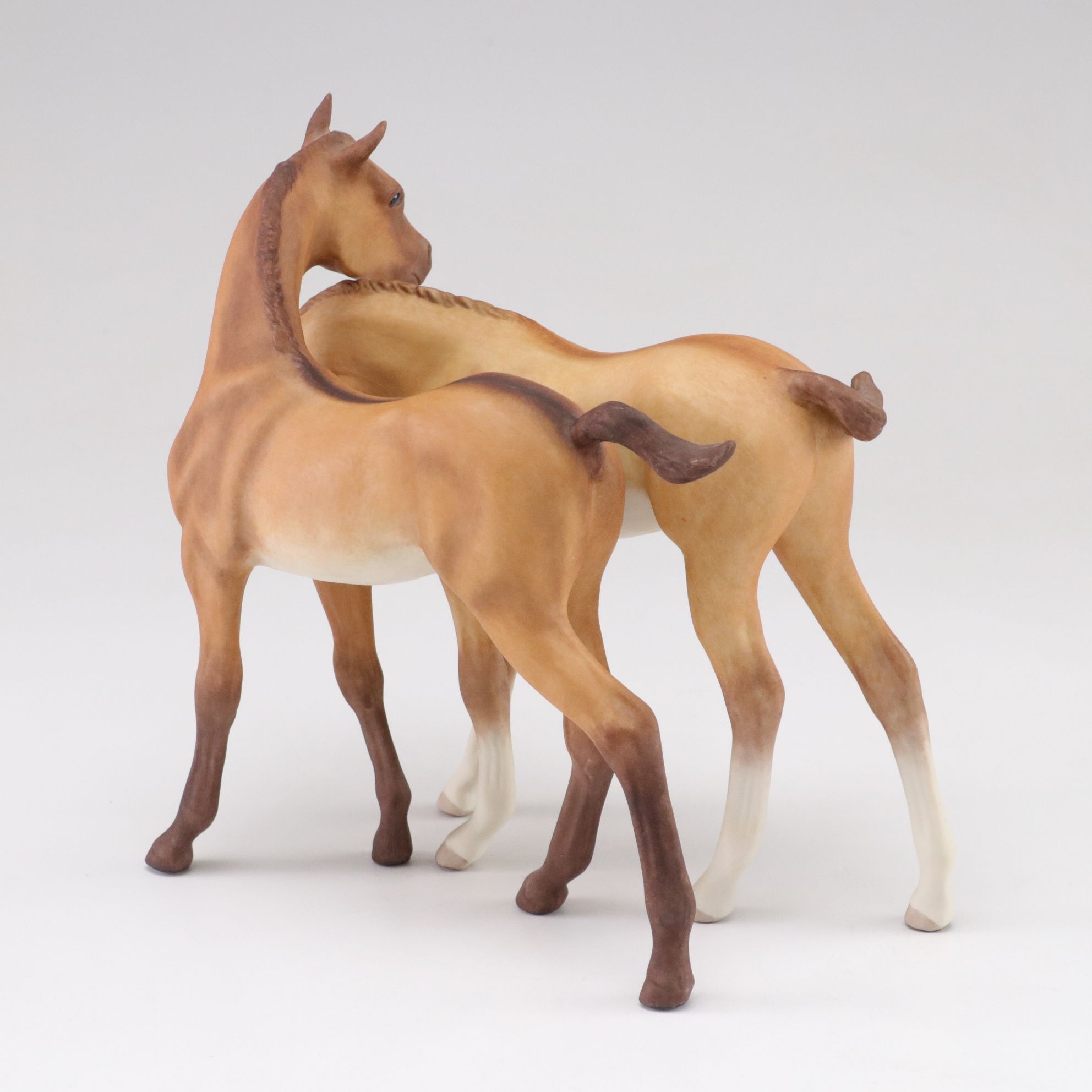 Cybis "Darby & Joan" with Gray Colt Porcelain Figurines