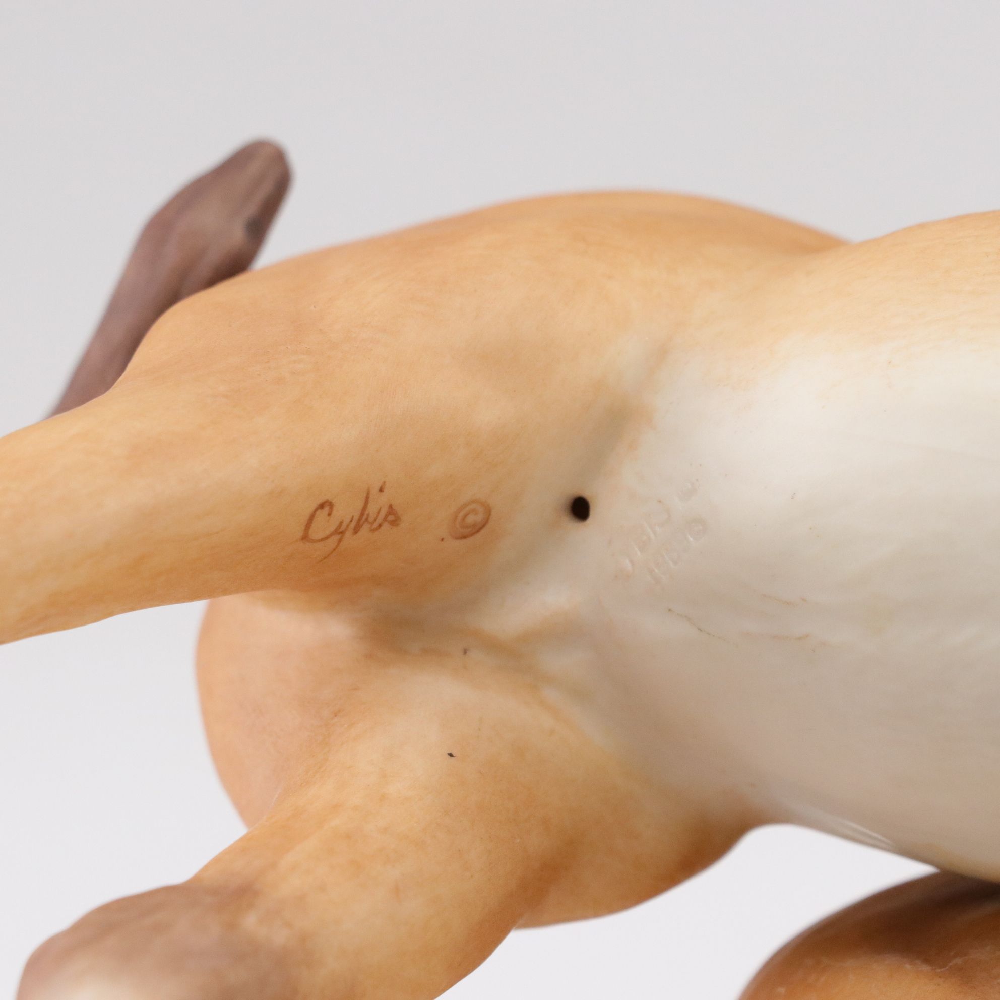 Cybis "Darby & Joan" with Gray Colt Porcelain Figurines