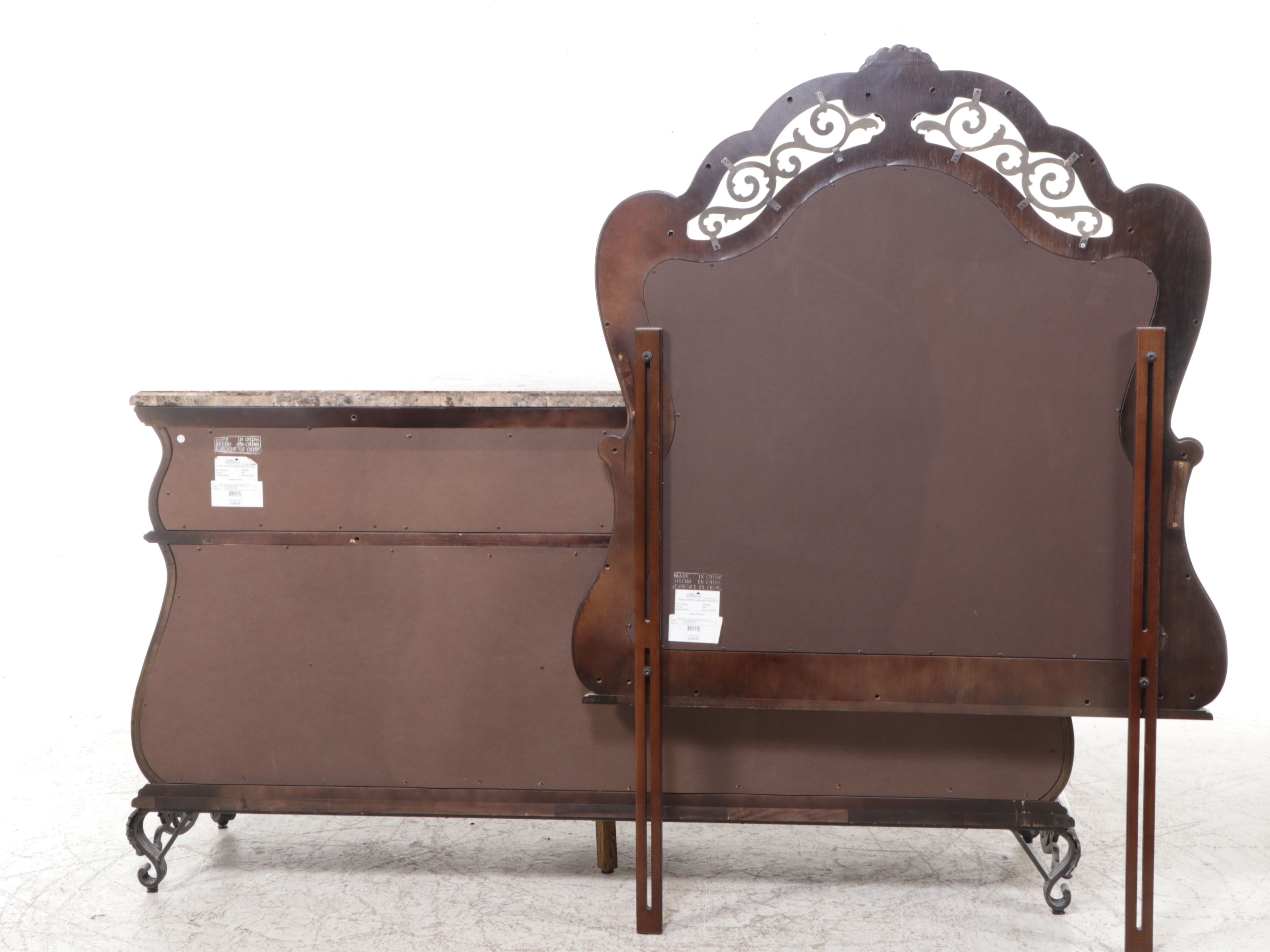 Home Meridian International Dresser with Tessellated Marble Top