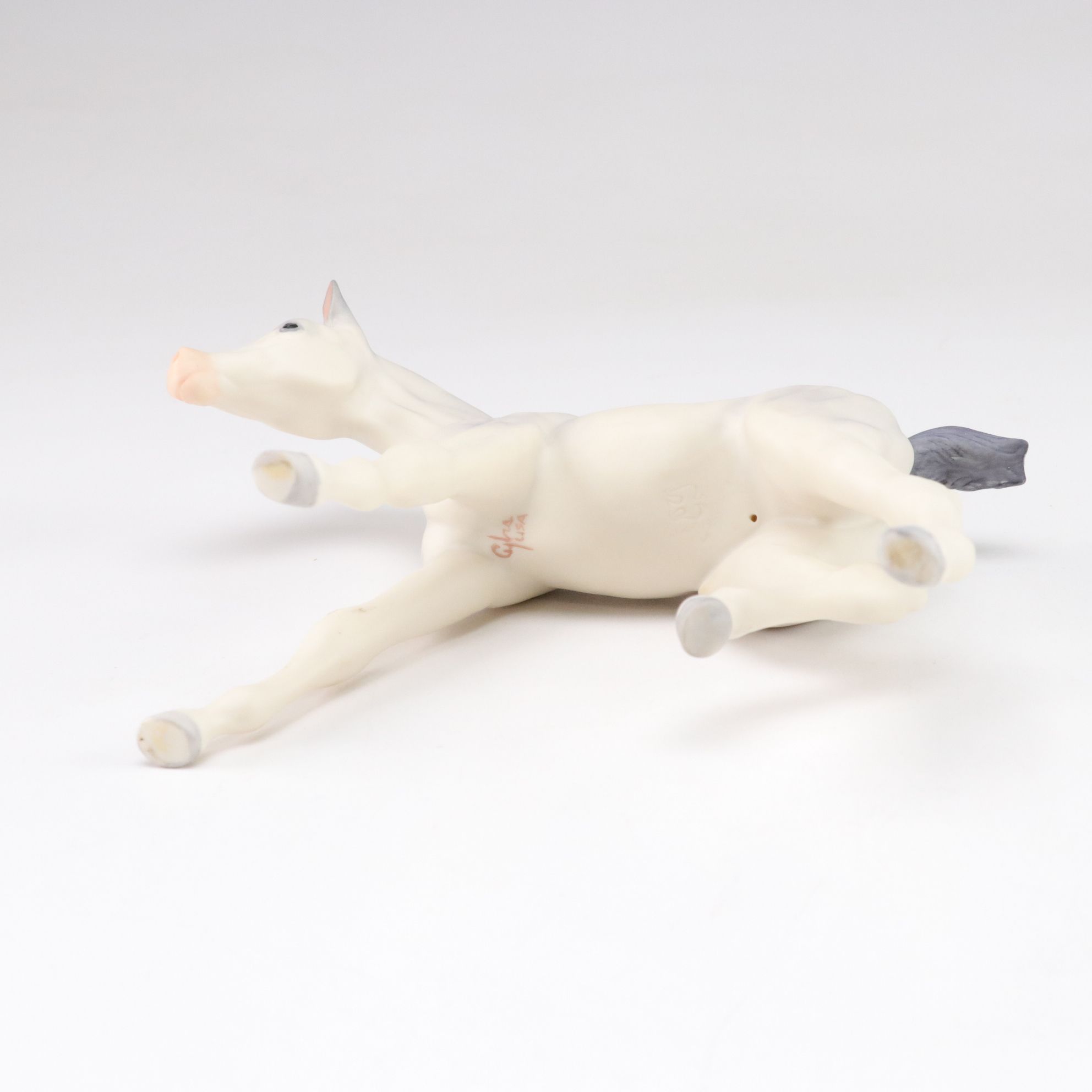 Cybis "Darby & Joan" with Gray Colt Porcelain Figurines